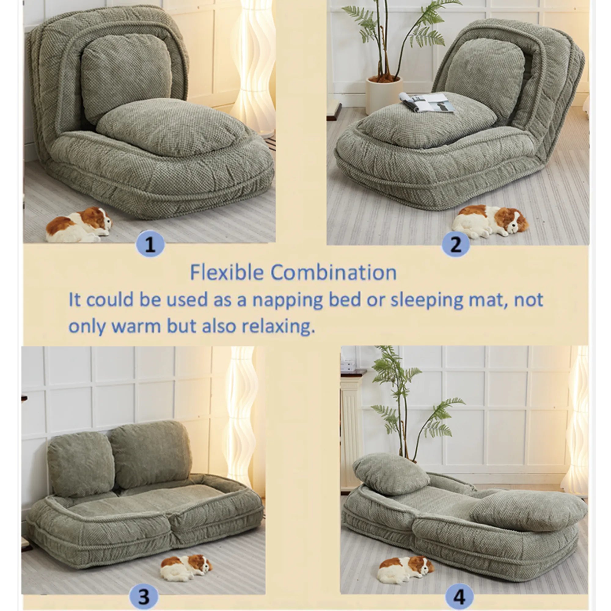 Foldable Human Dog Bed