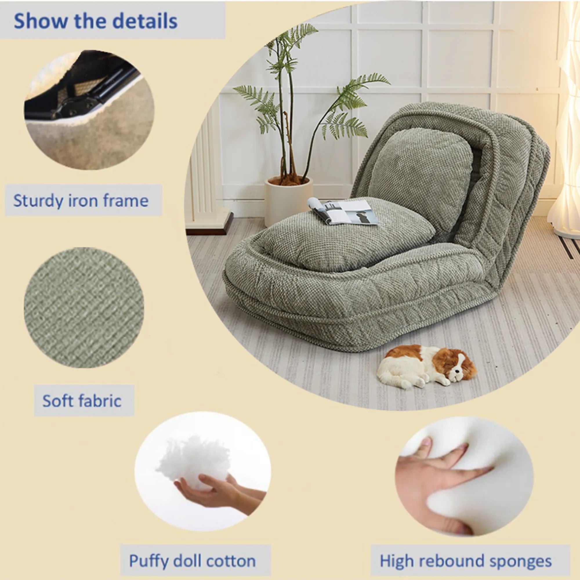 Foldable Human Dog Bed