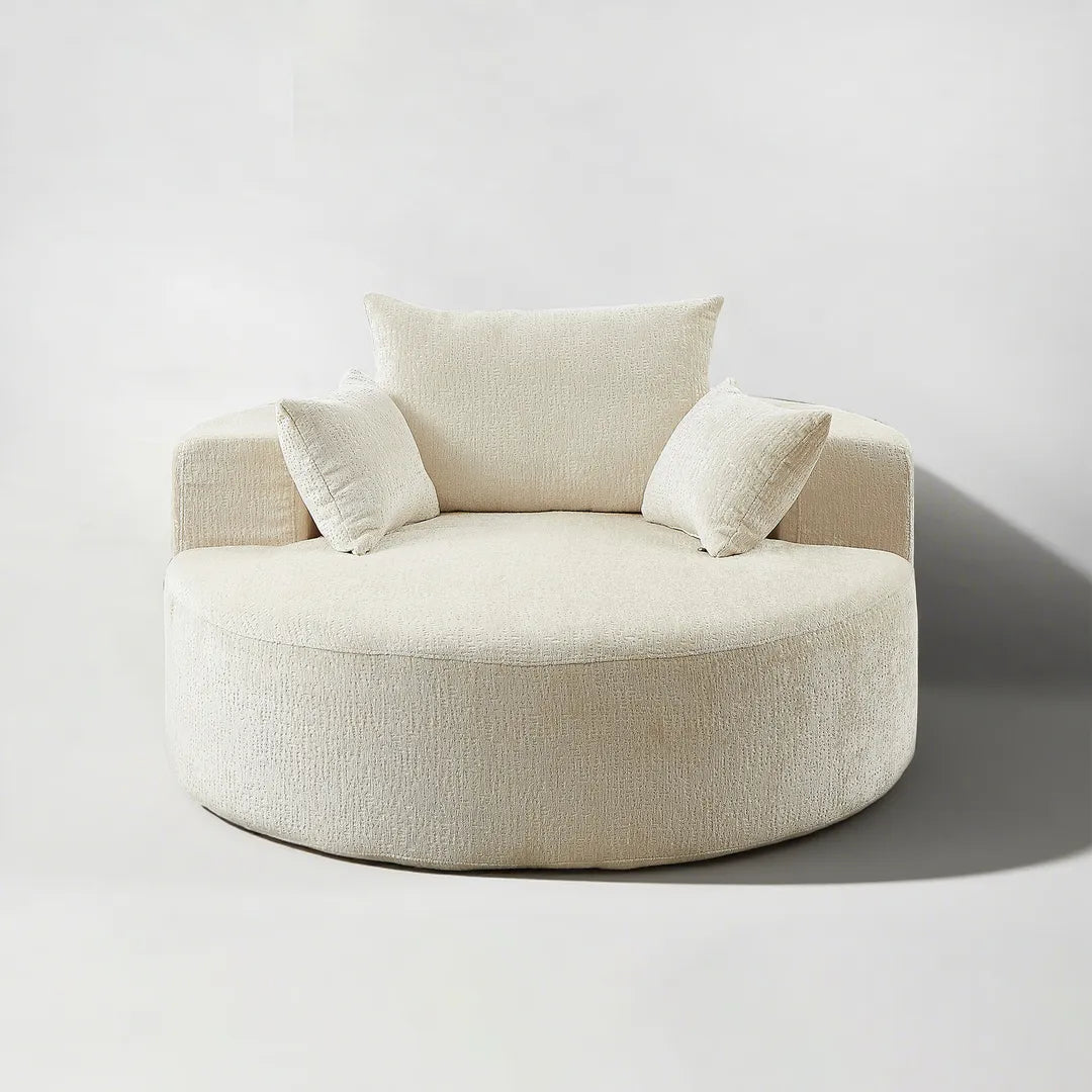 55" Oversized Round Chair Single Sofa