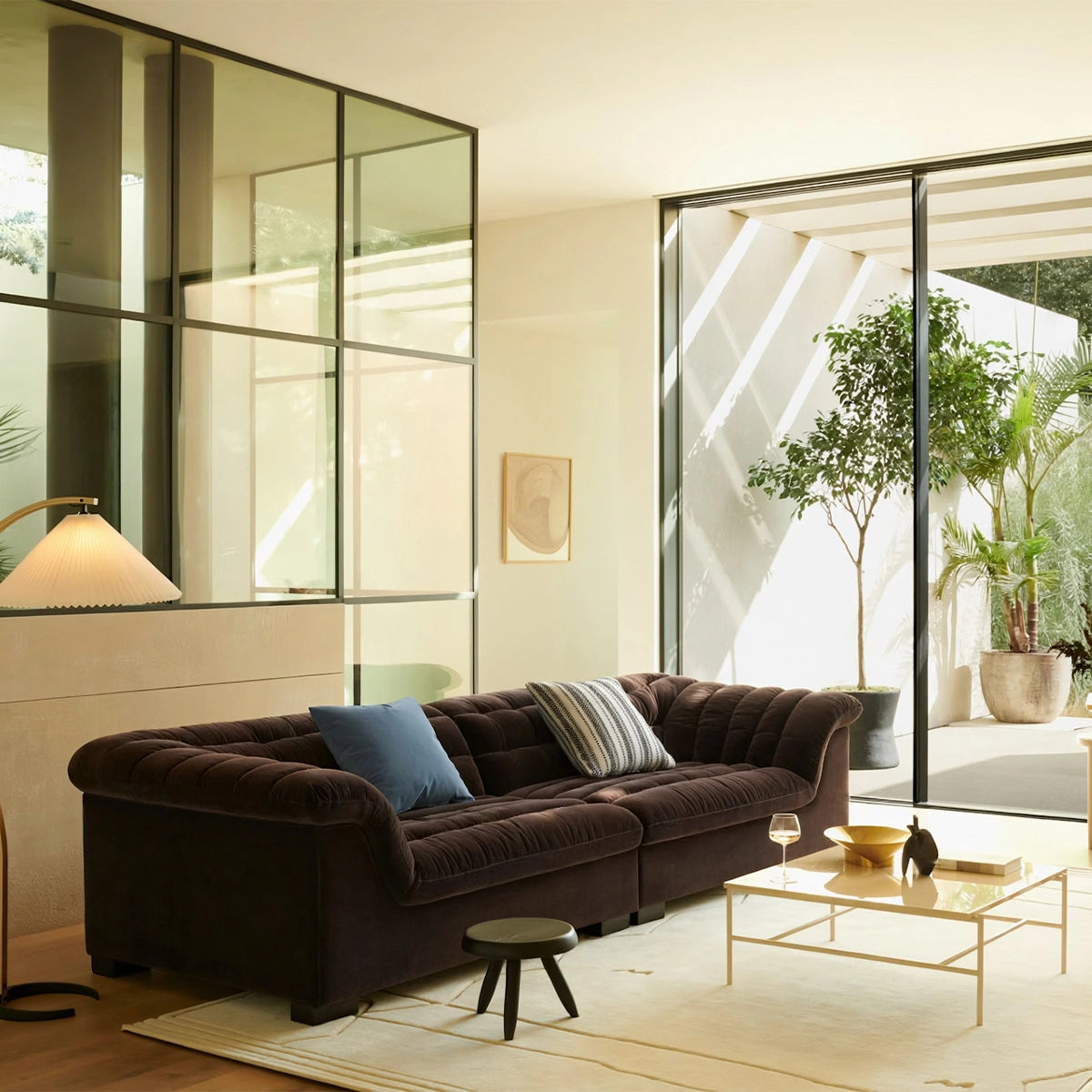 105" Float Sectional Sofa