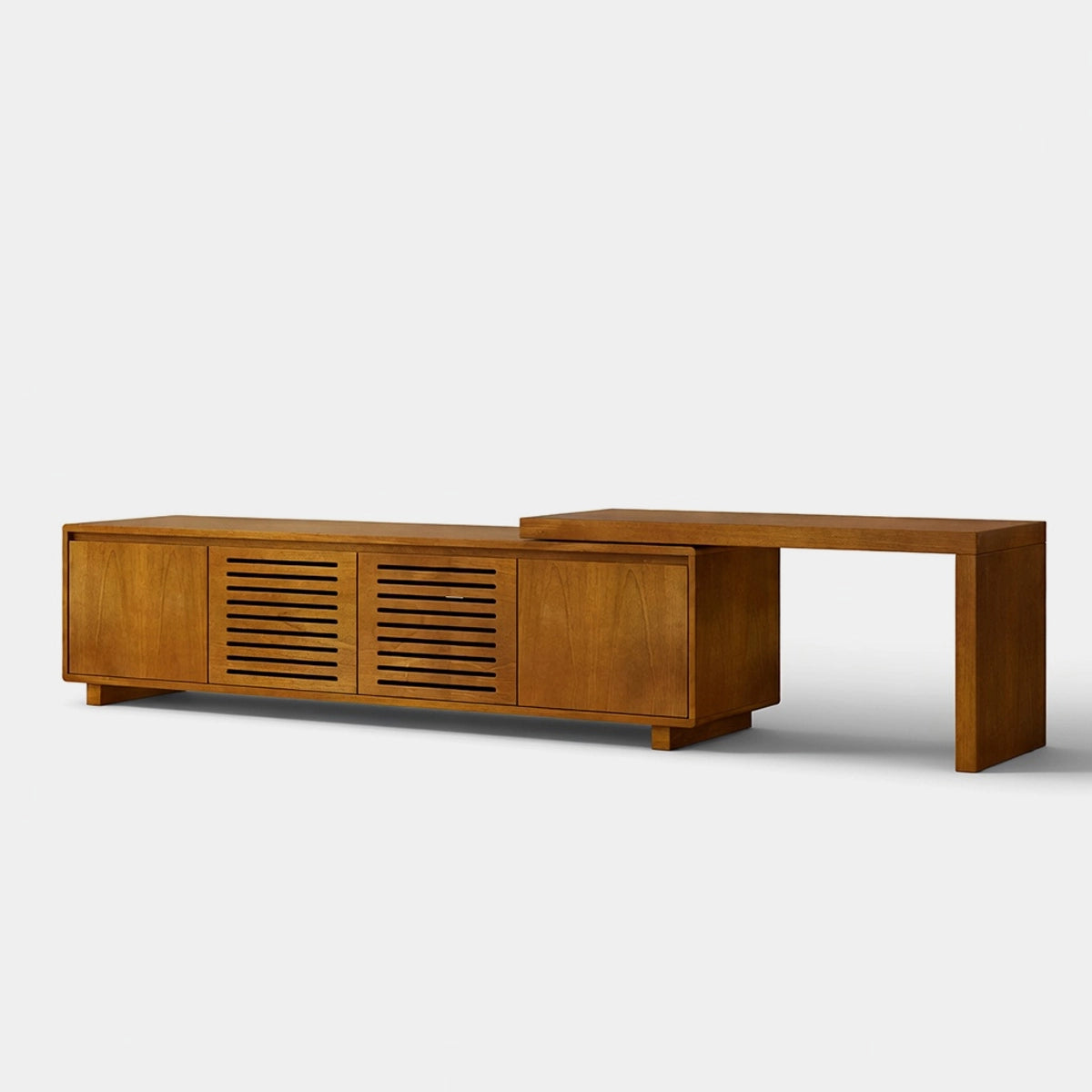 63" Mid-Century Modern Extendable TV Stand