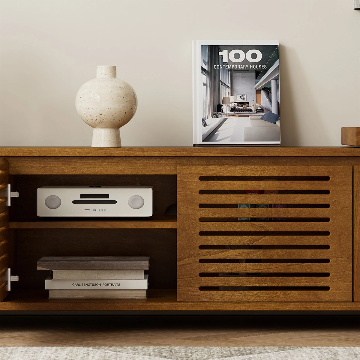 63" Mid-Century Modern Extendable TV Stand