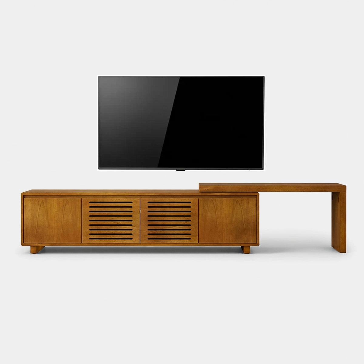 63" Mid-Century Modern Extendable TV Stand