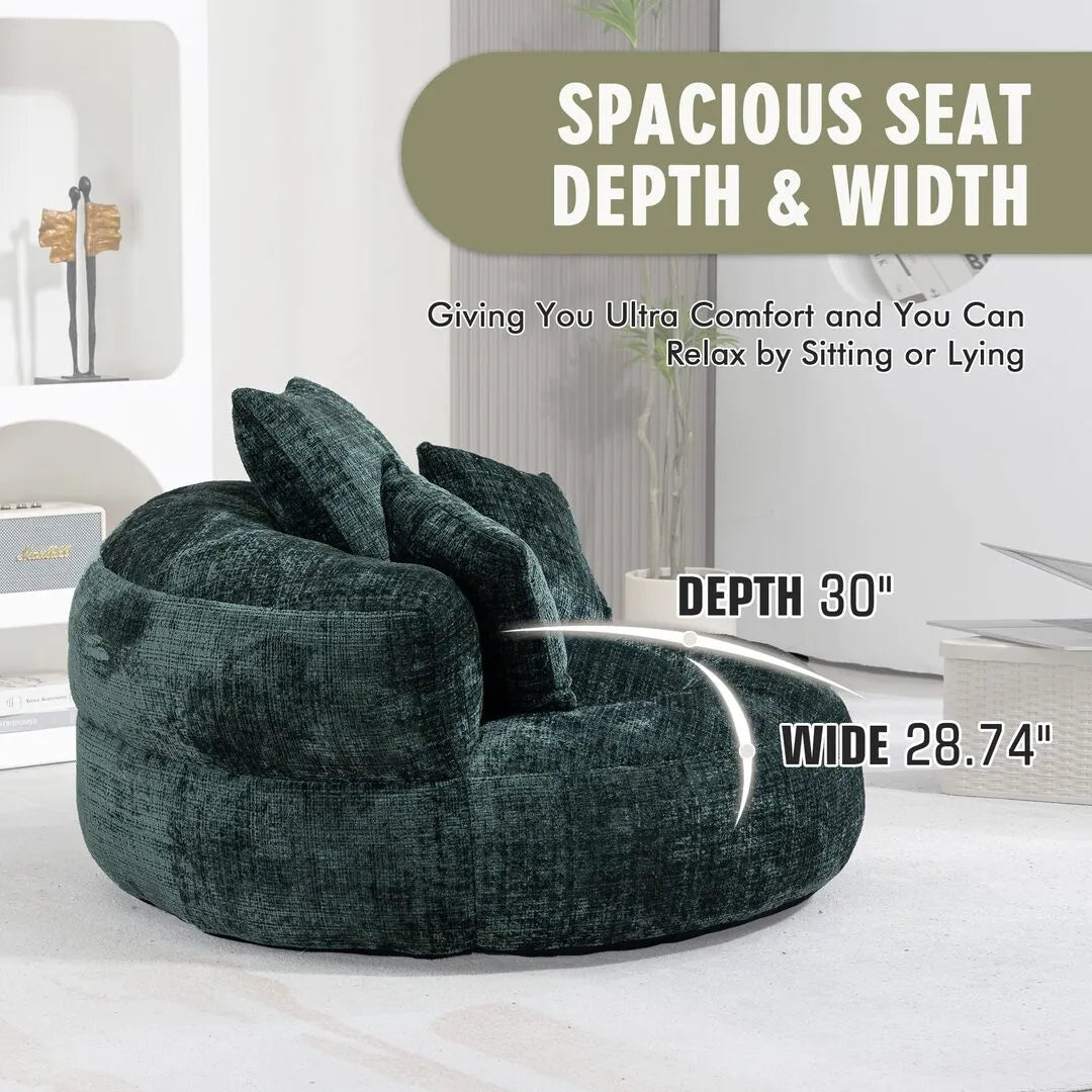 Lazy Round Bean Bag Chair Sofa