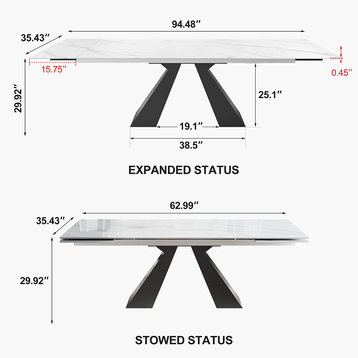 Extendable Dining Table For 8-10