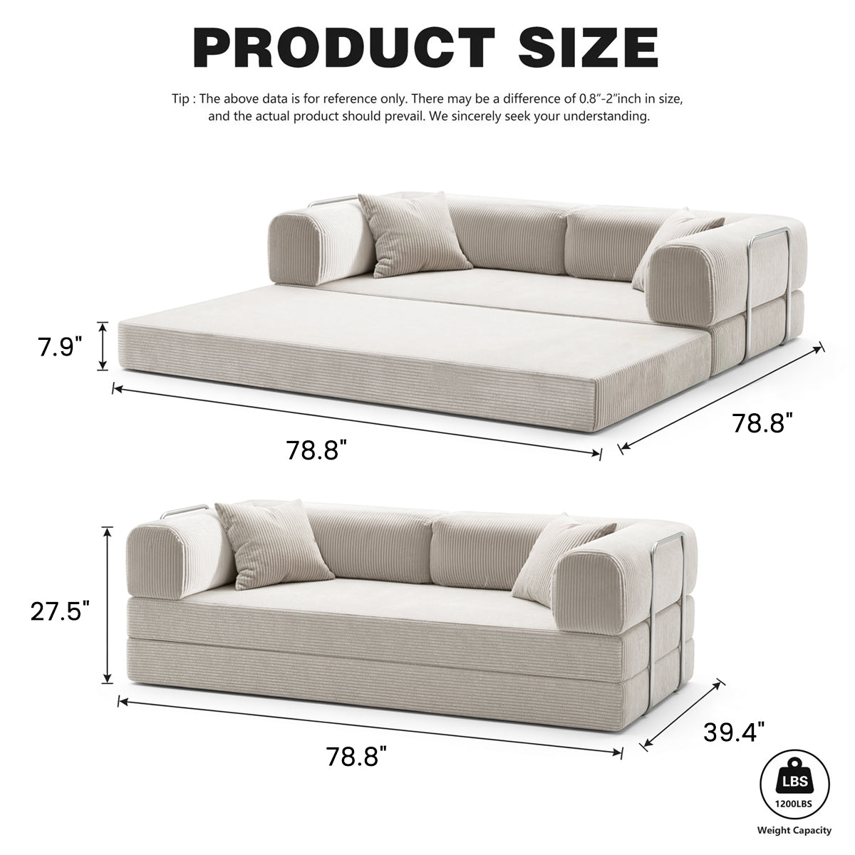 Foldable Floor Couch