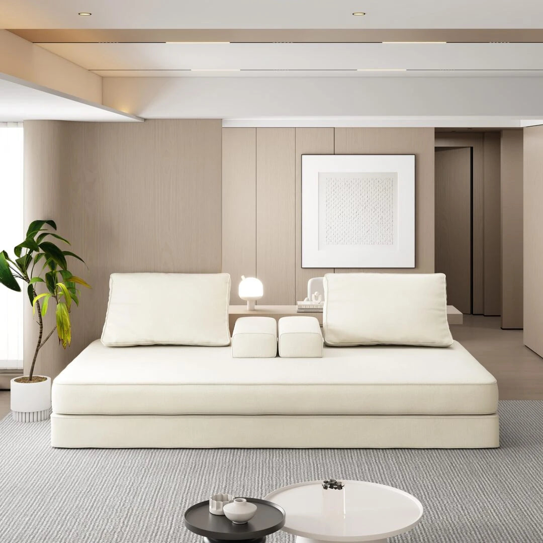 Oversize Floor Sofa Bed with Adjustable Backrests