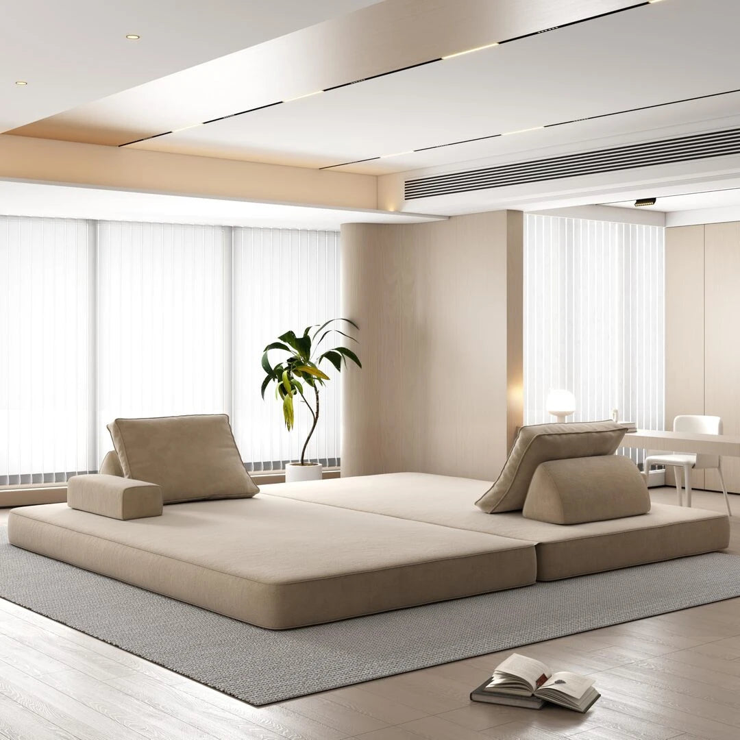 Oversize Floor Sofa Bed with Adjustable Backrests