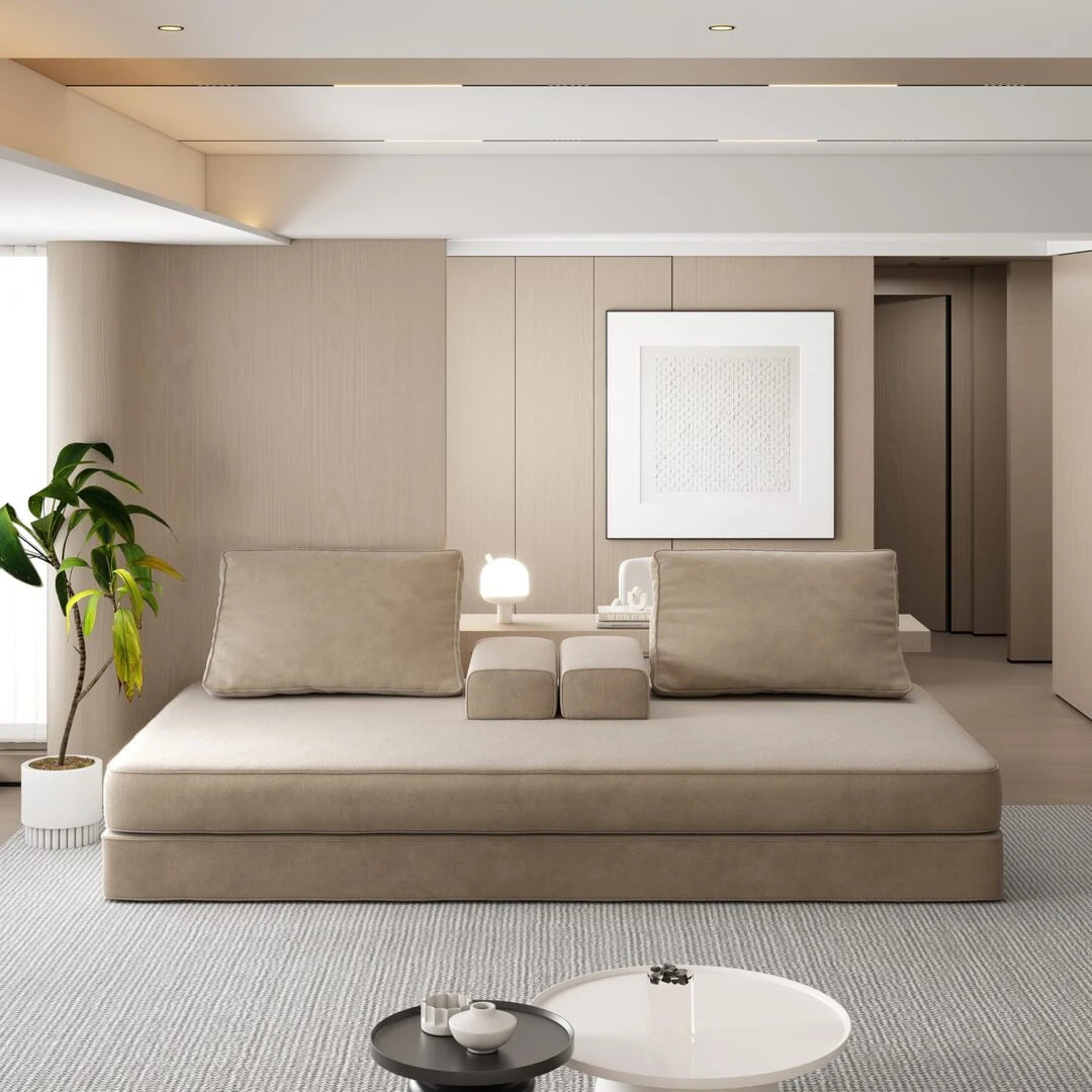 Oversize Floor Sofa Bed with Adjustable Backrests