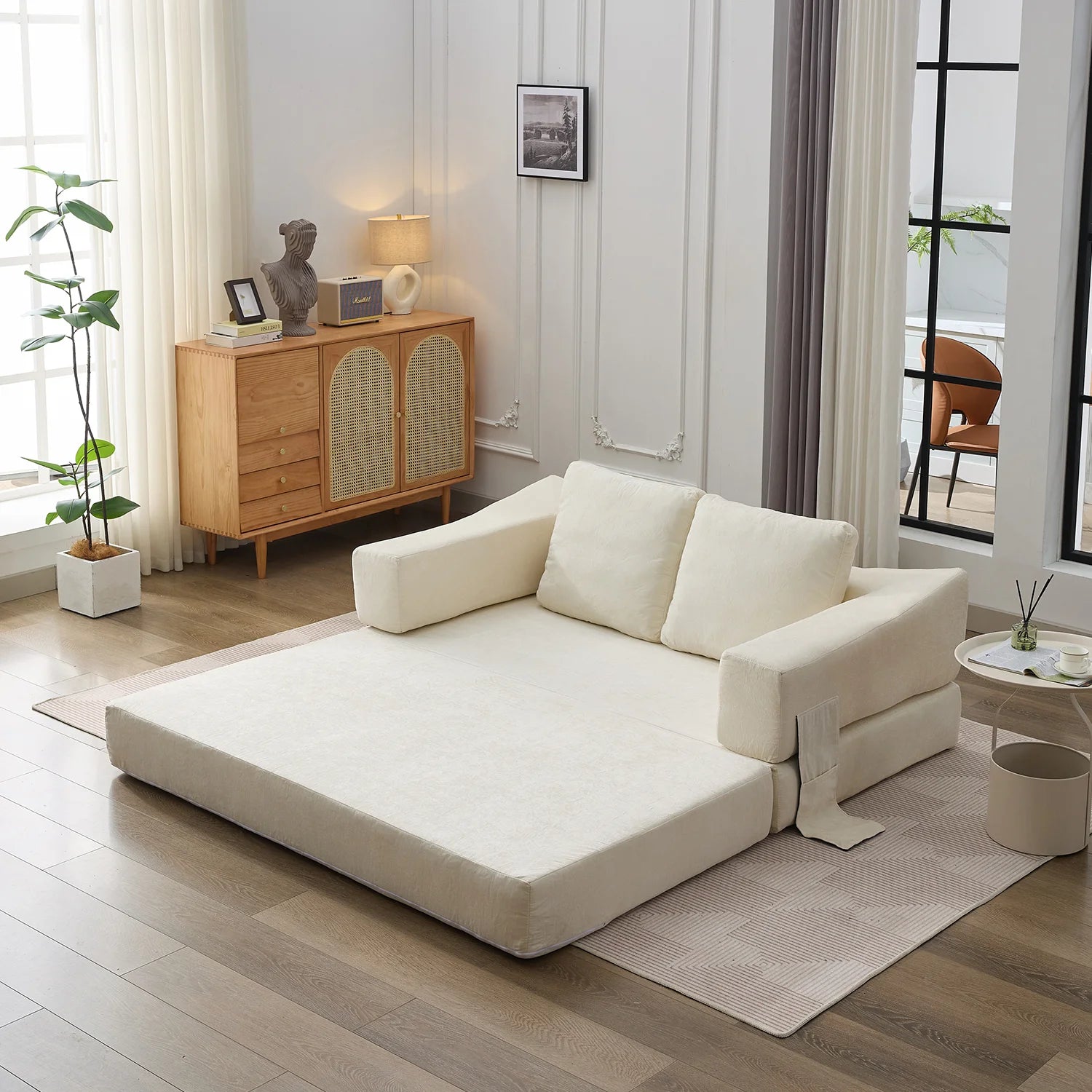 Modern space-saving sofa bed