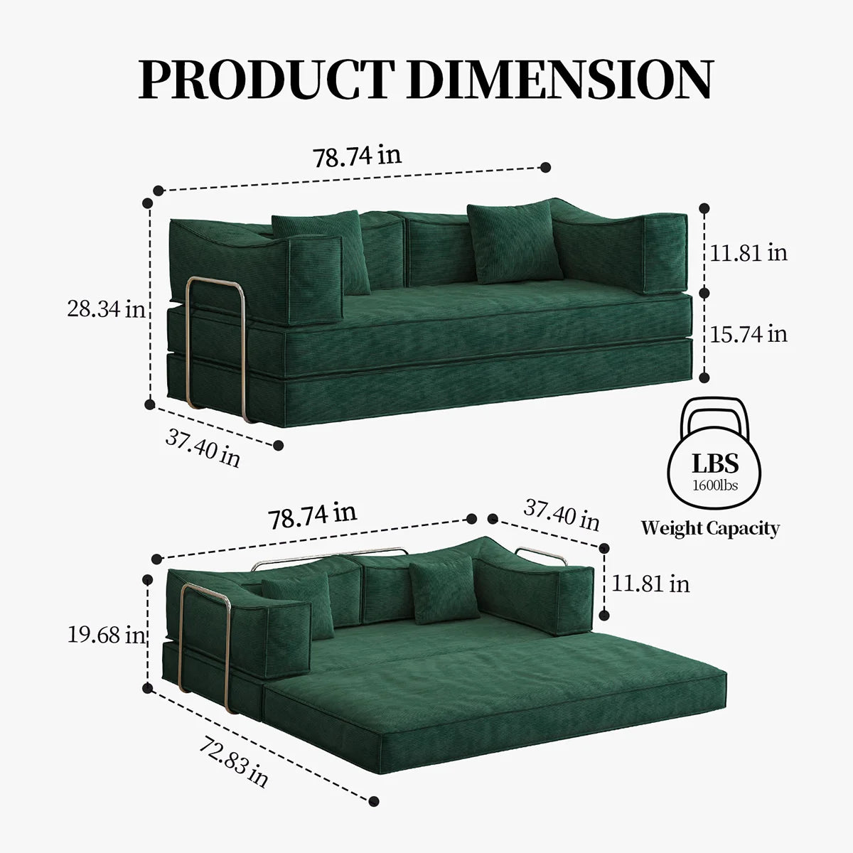 King Size Convertible Sofa Bed