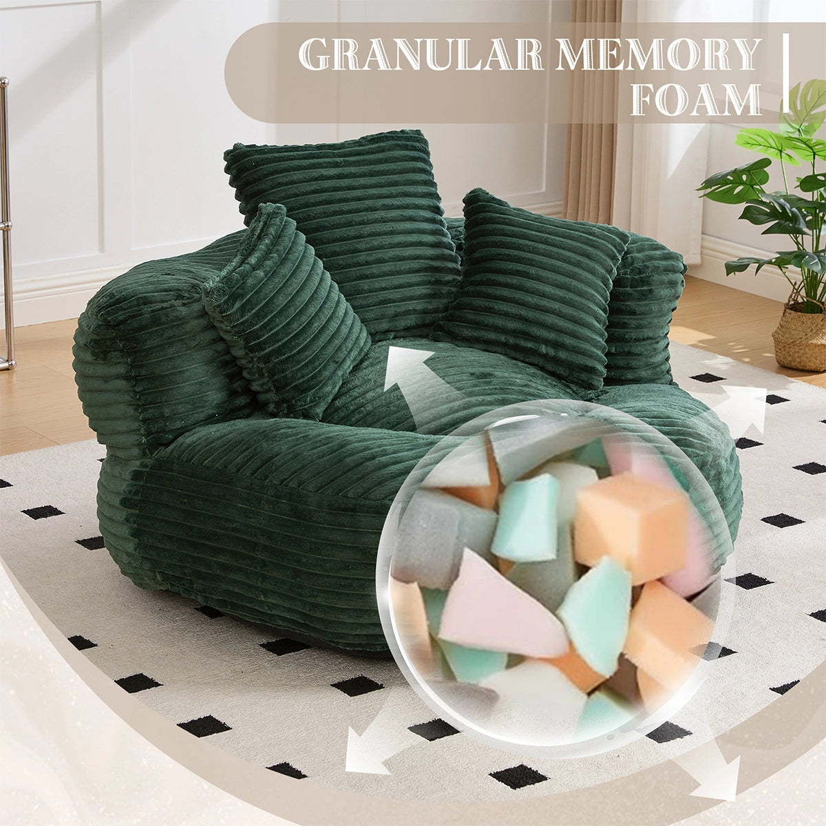 Lazy Round Bean Bag Chair Sofa