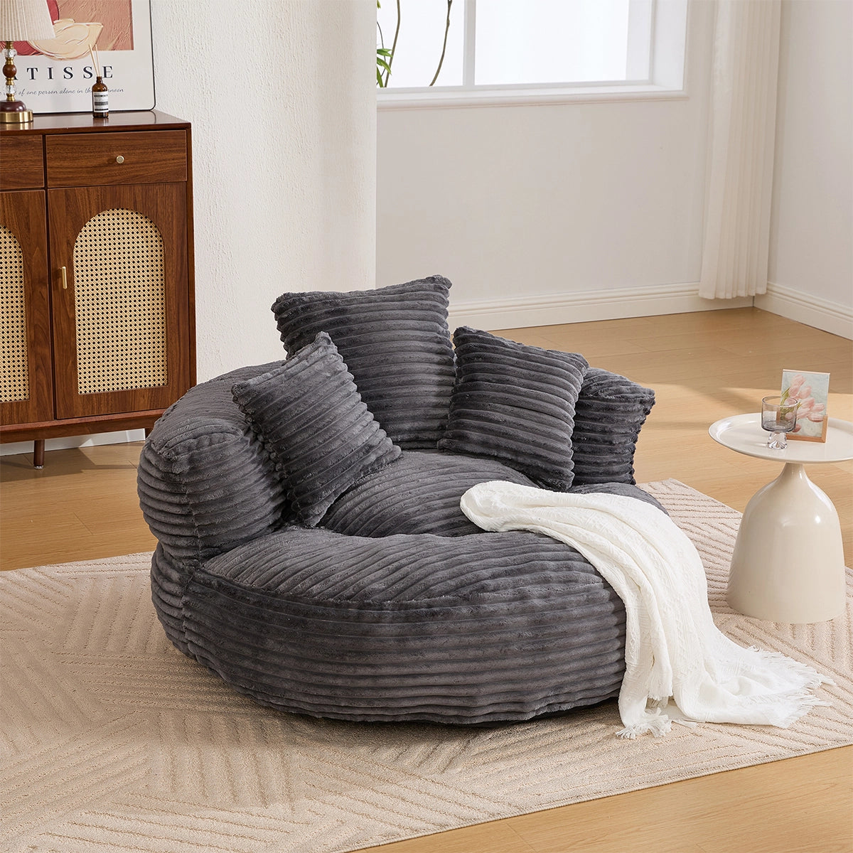 Lazy Round Bean Bag Chair Sofa
