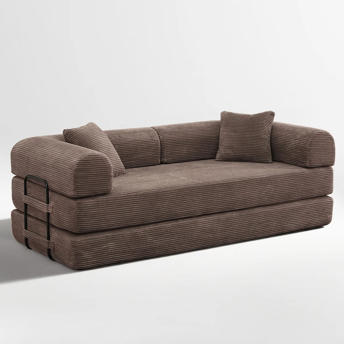 Sleeper Sofa Bed with Cylindrical Pillow
