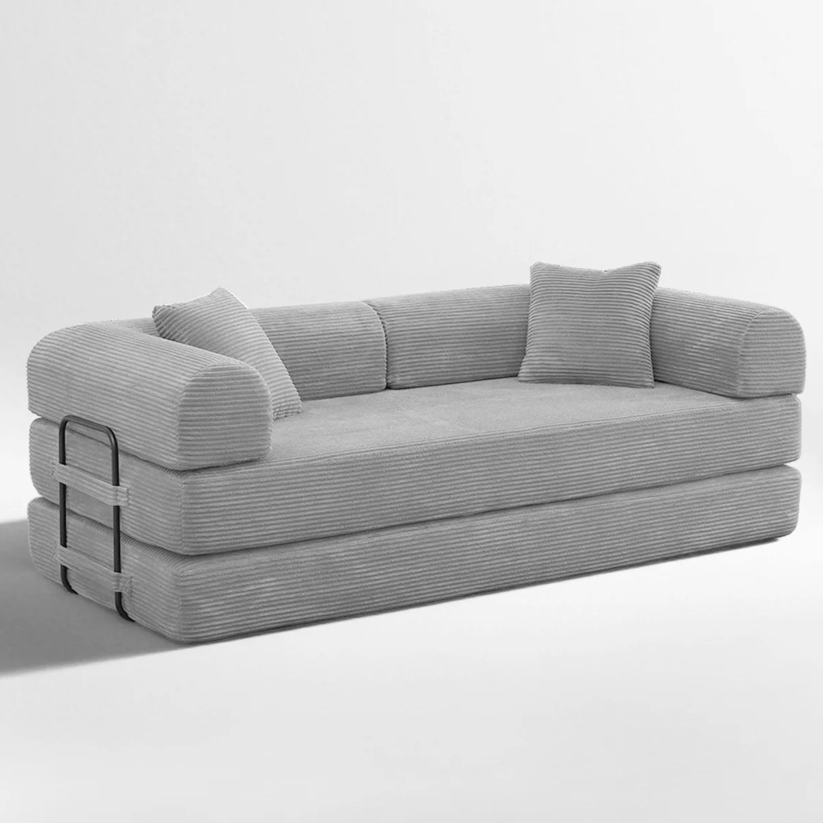 Sleeper Sofa Bed with Cylindrical Pillow