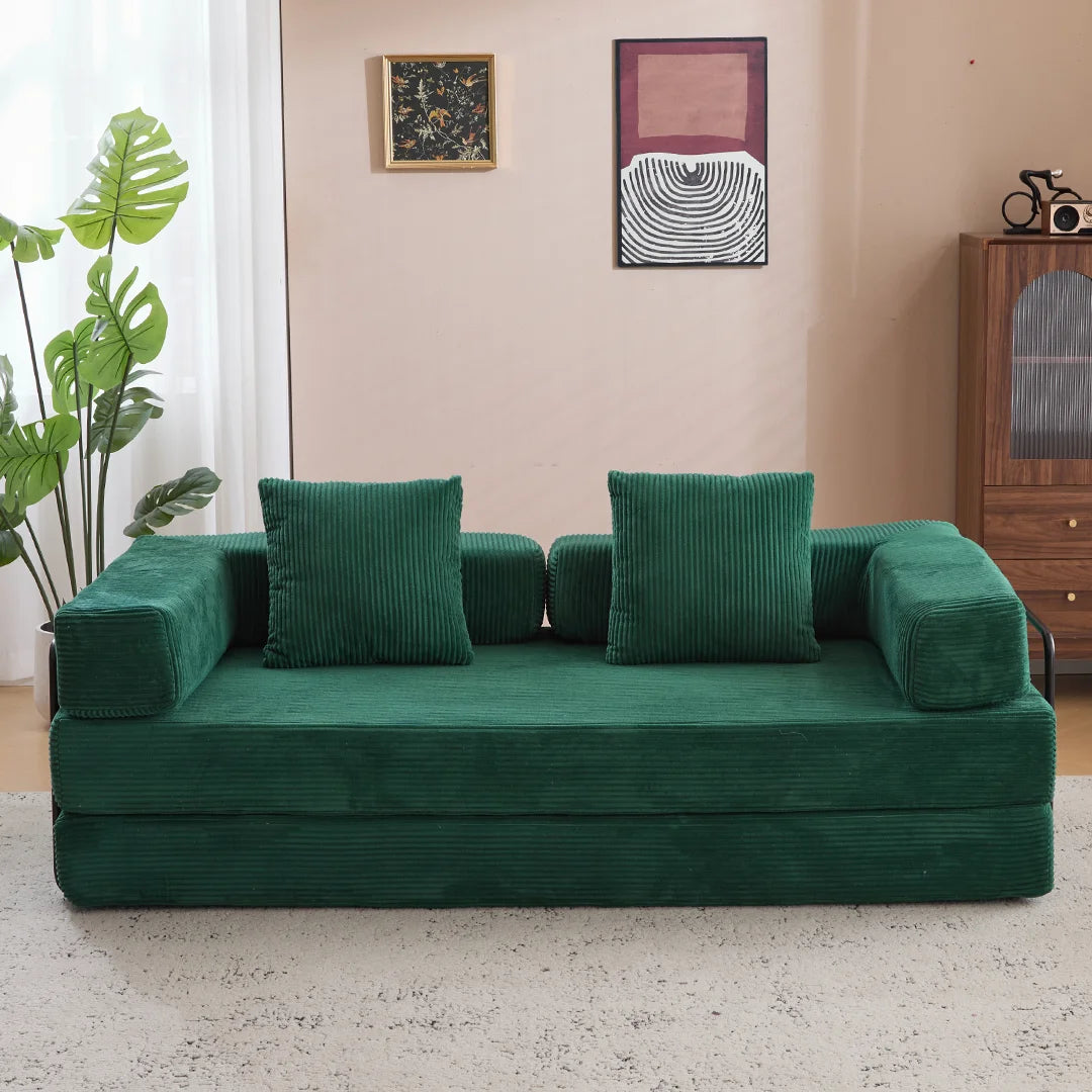 Compact loveseat sofa bed for apartments