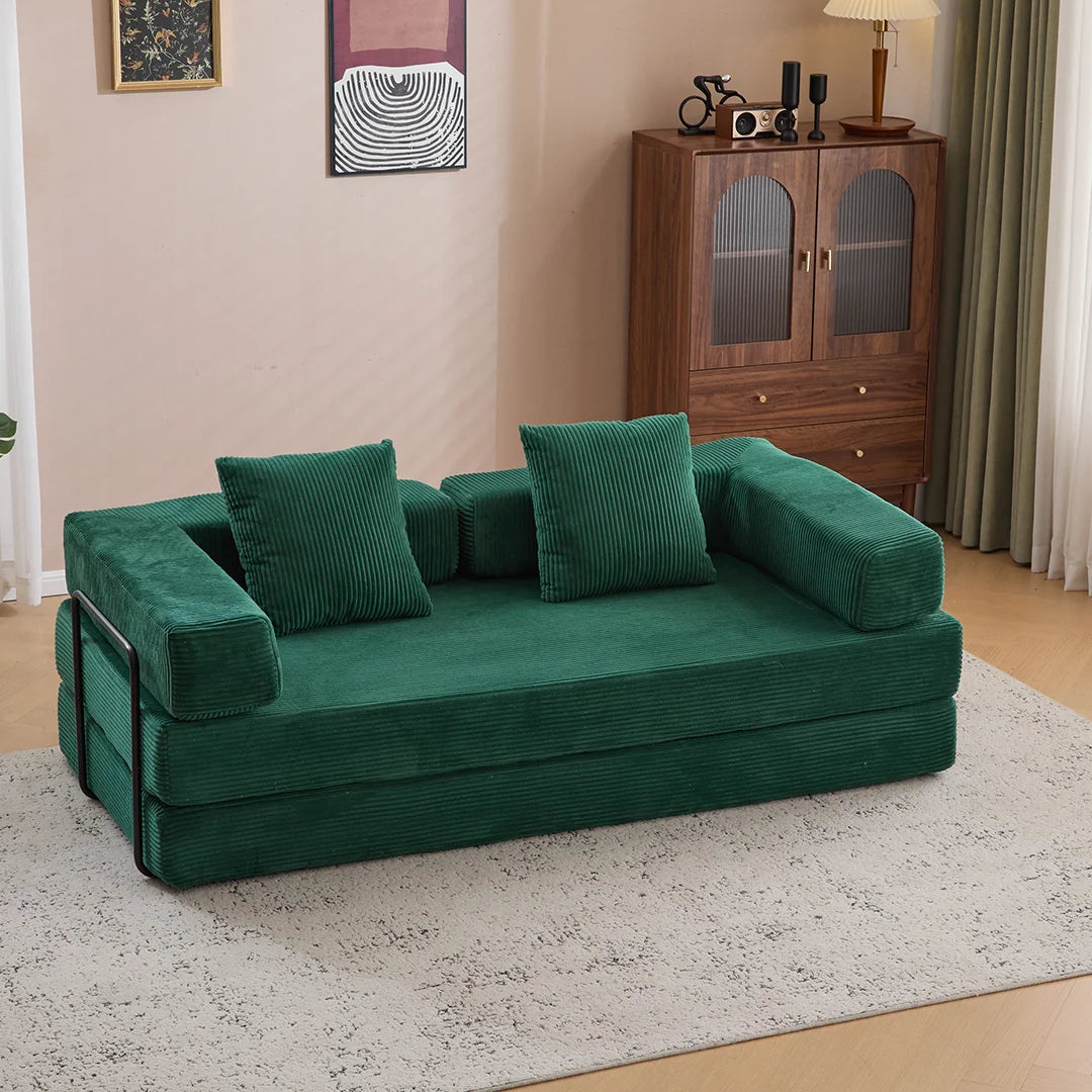 Compact loveseat sofa bed for apartments