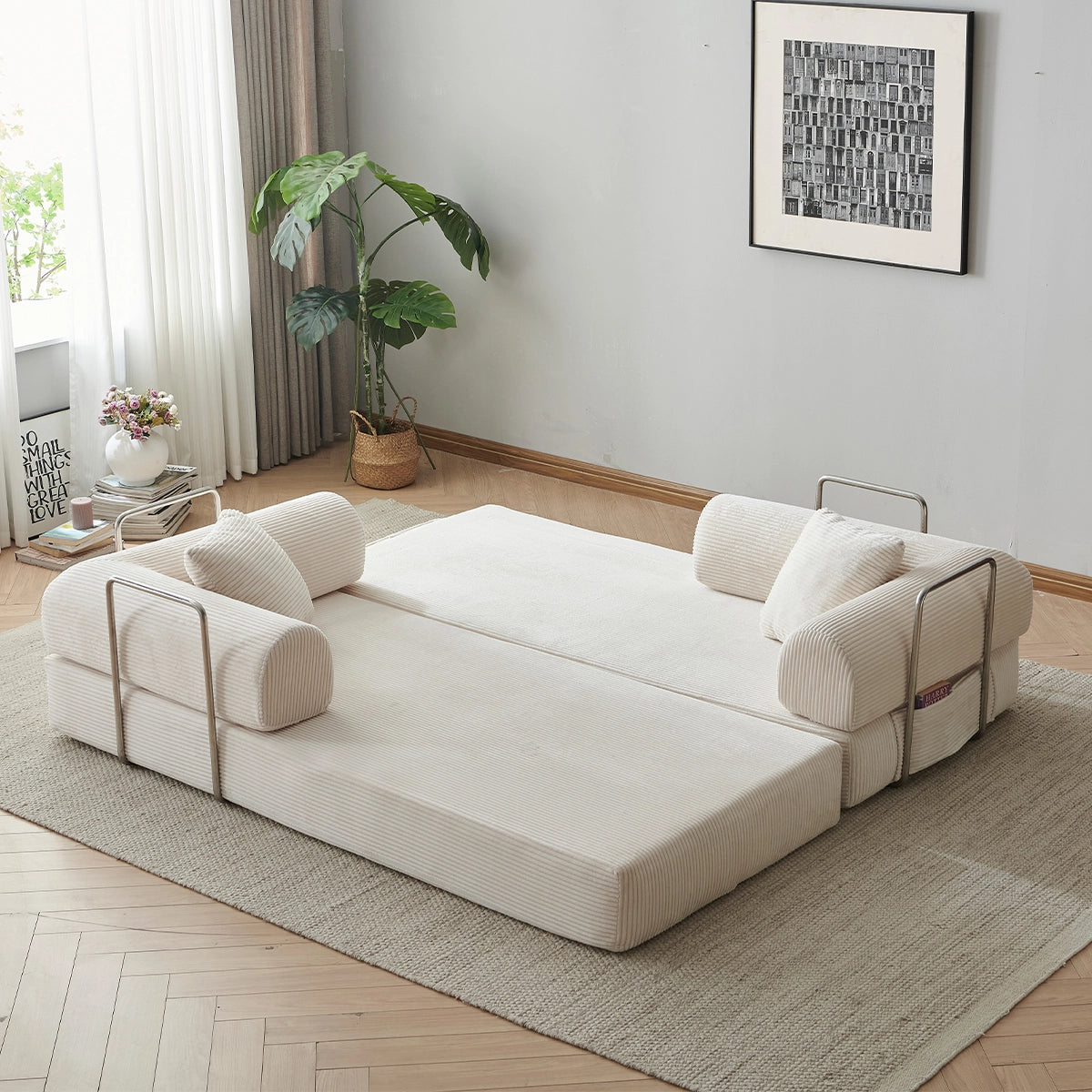 Sleeper Sofa Bed | With side pockets