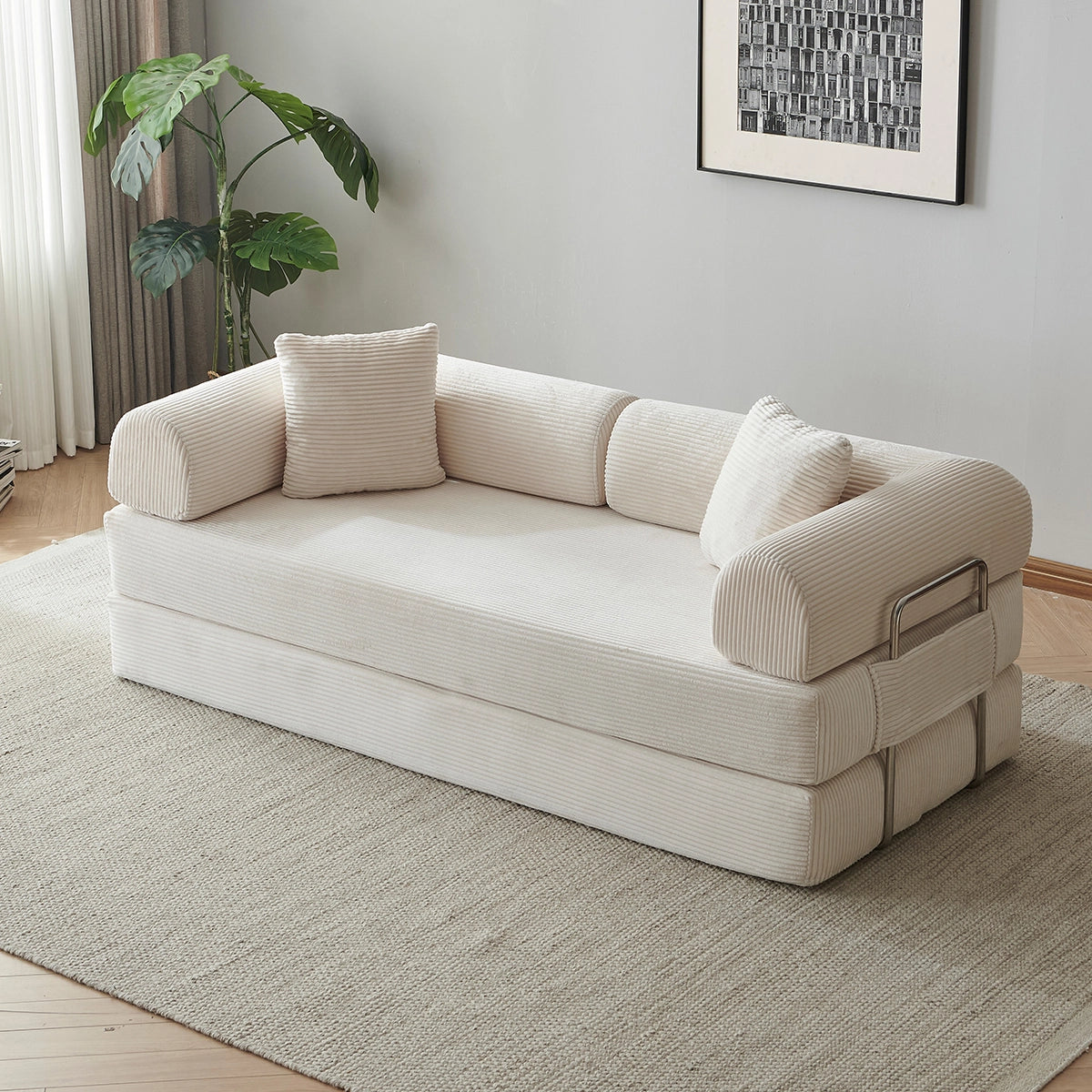 Sleeper Sofa Bed | With side pockets