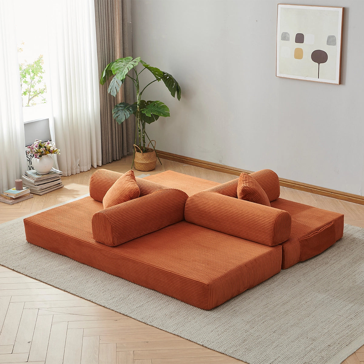 Sleeper Sofa Bed | With side pockets