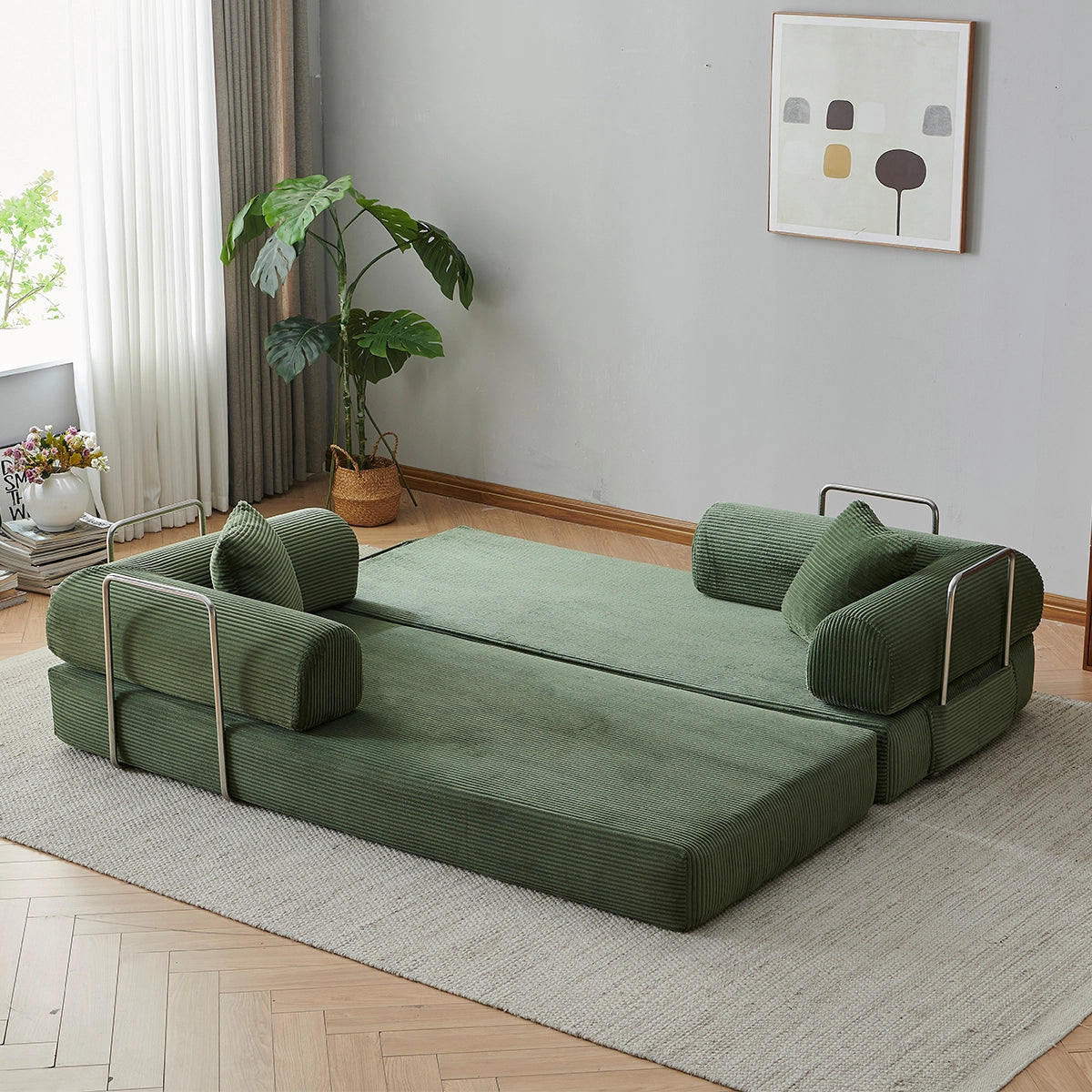 Sleeper Sofa Bed | With side pockets