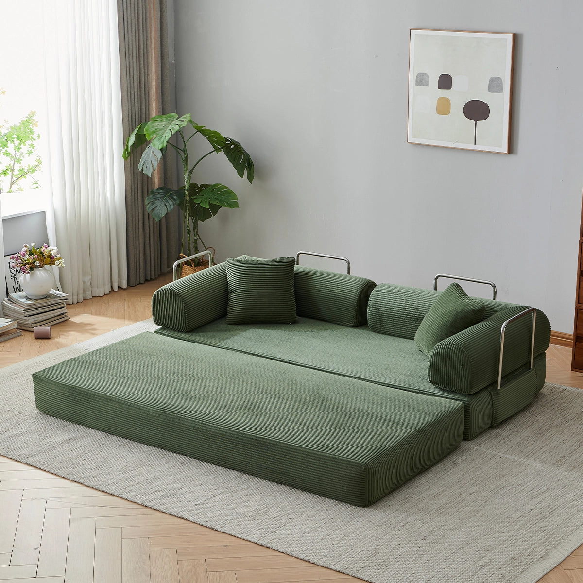 Sleeper Sofa Bed | With side pockets