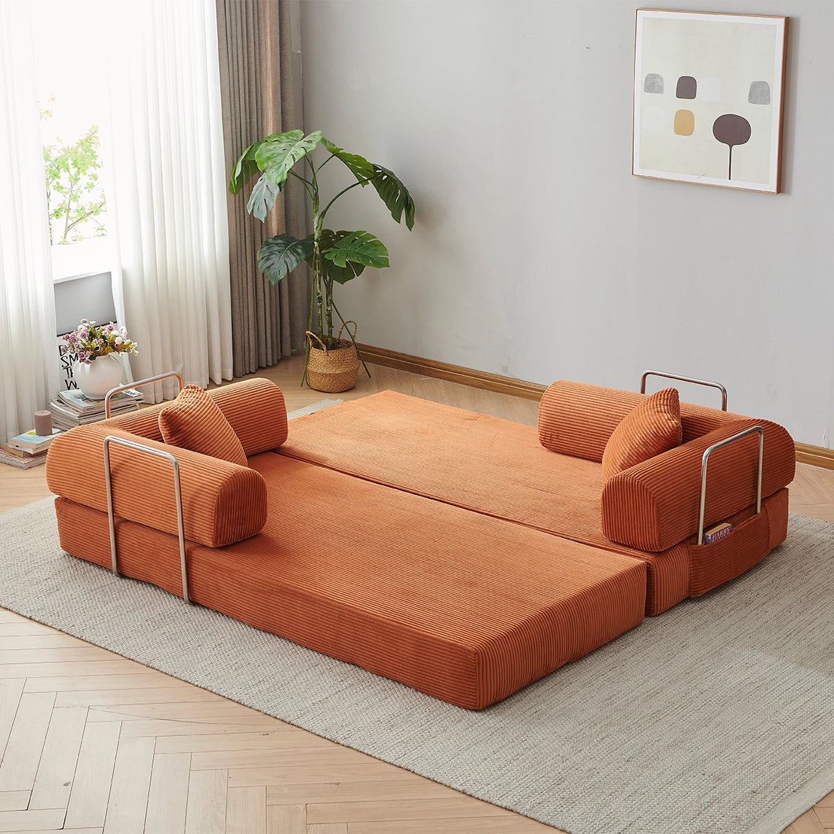 Sleeper Sofa Bed | With side pockets