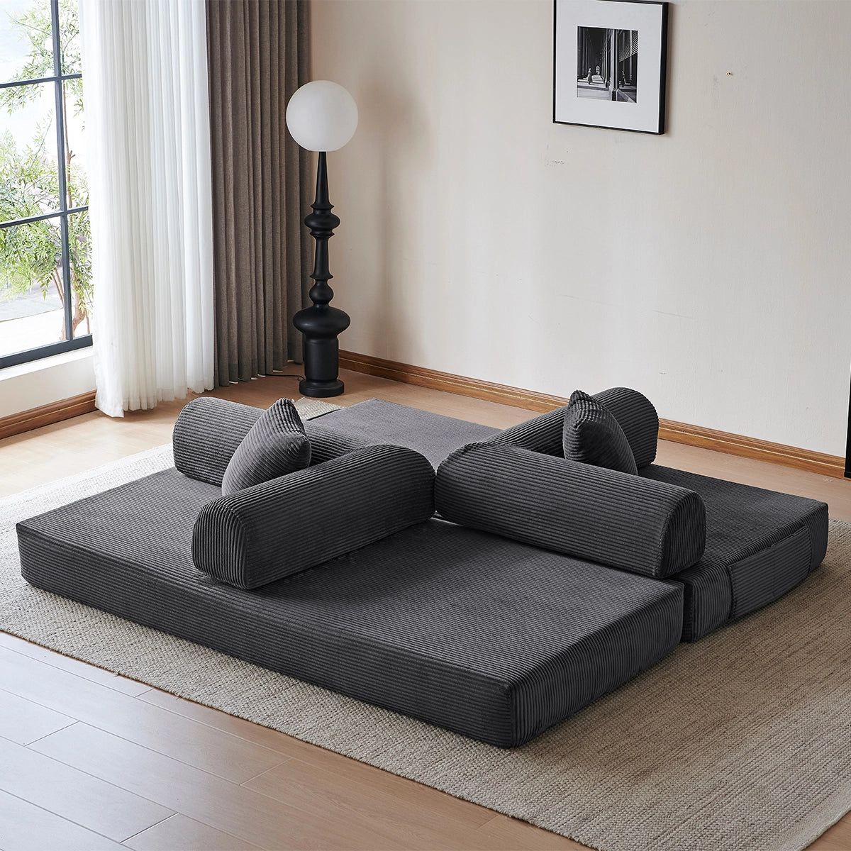 Sleeper Sofa Bed | With side pockets