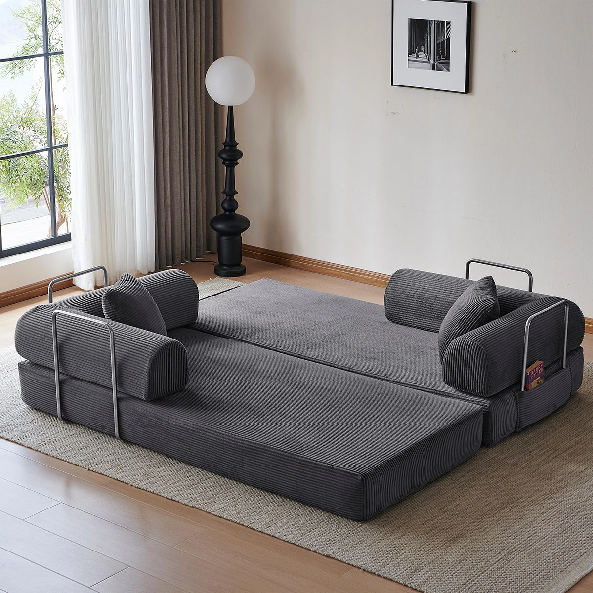 Sleeper Sofa Bed | With side pockets