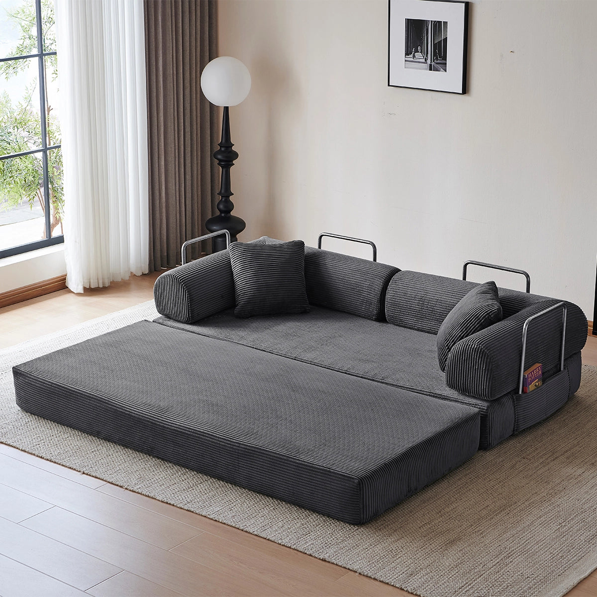 Sleeper Sofa Bed | With side pockets
