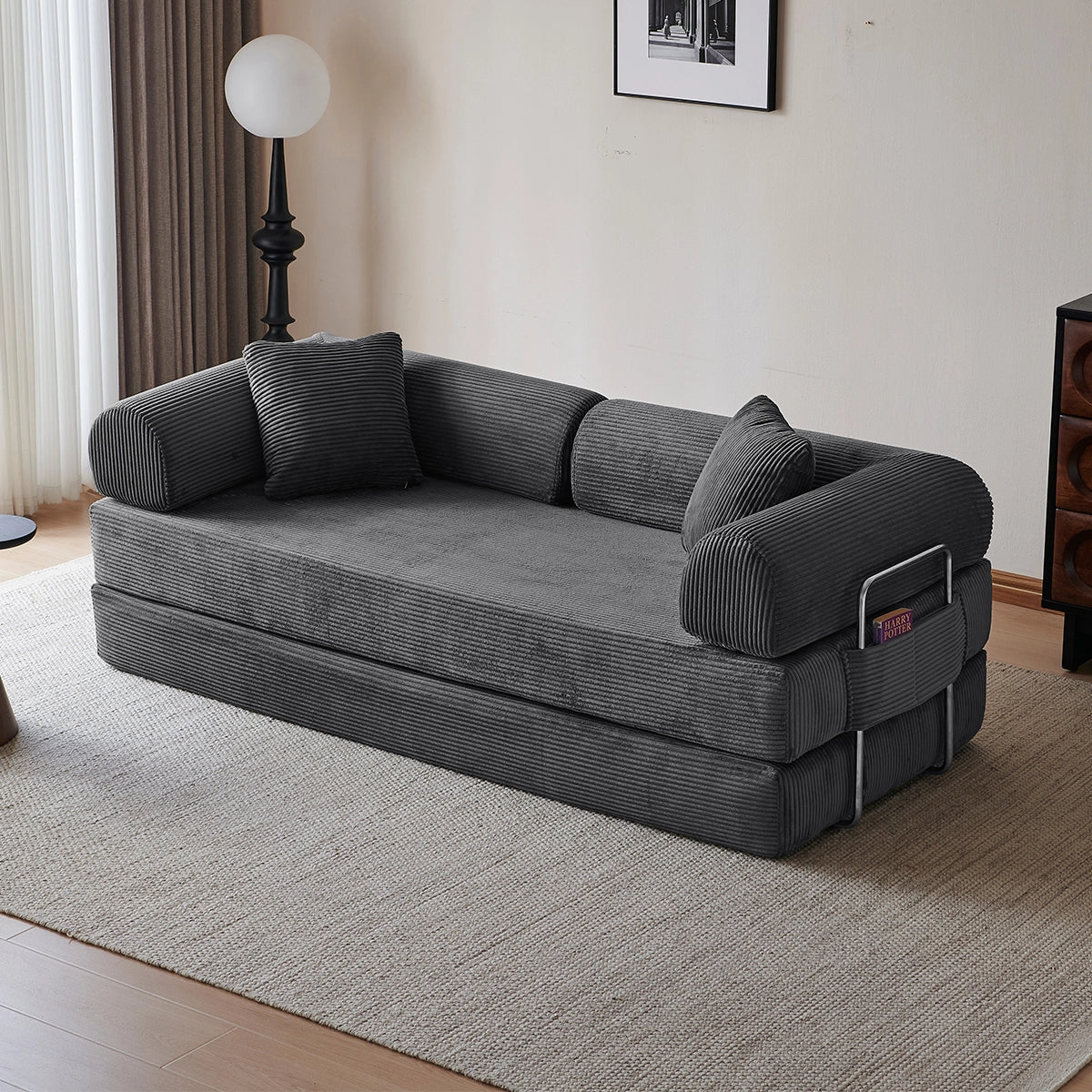 Sleeper Sofa Bed | With side pockets
