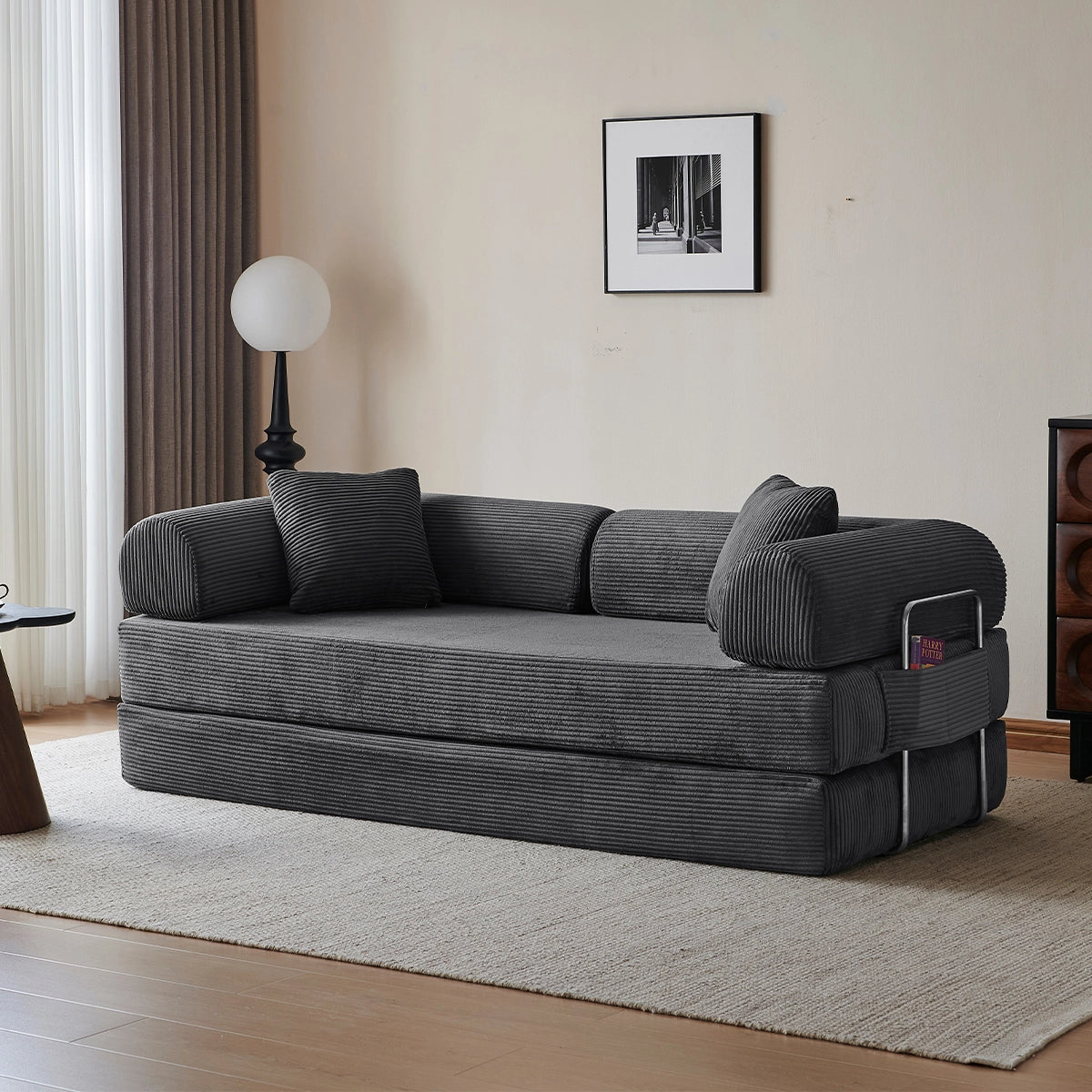 Sleeper Sofa Bed | With side pockets