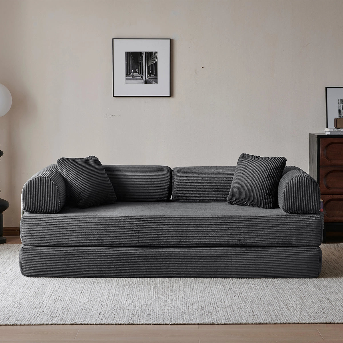 Sleeper Sofa Bed | With side pockets