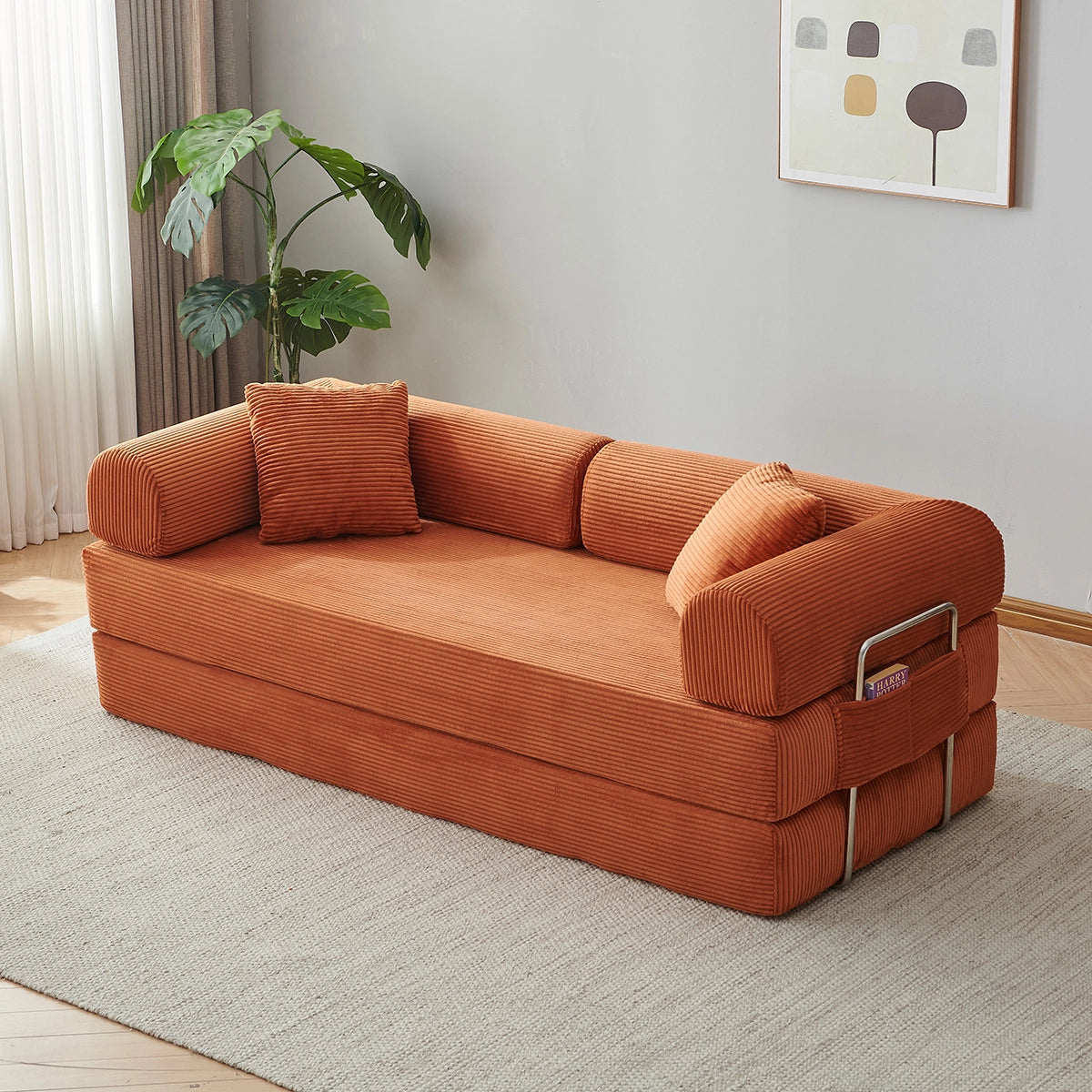 Sleeper Sofa Bed | With side pockets
