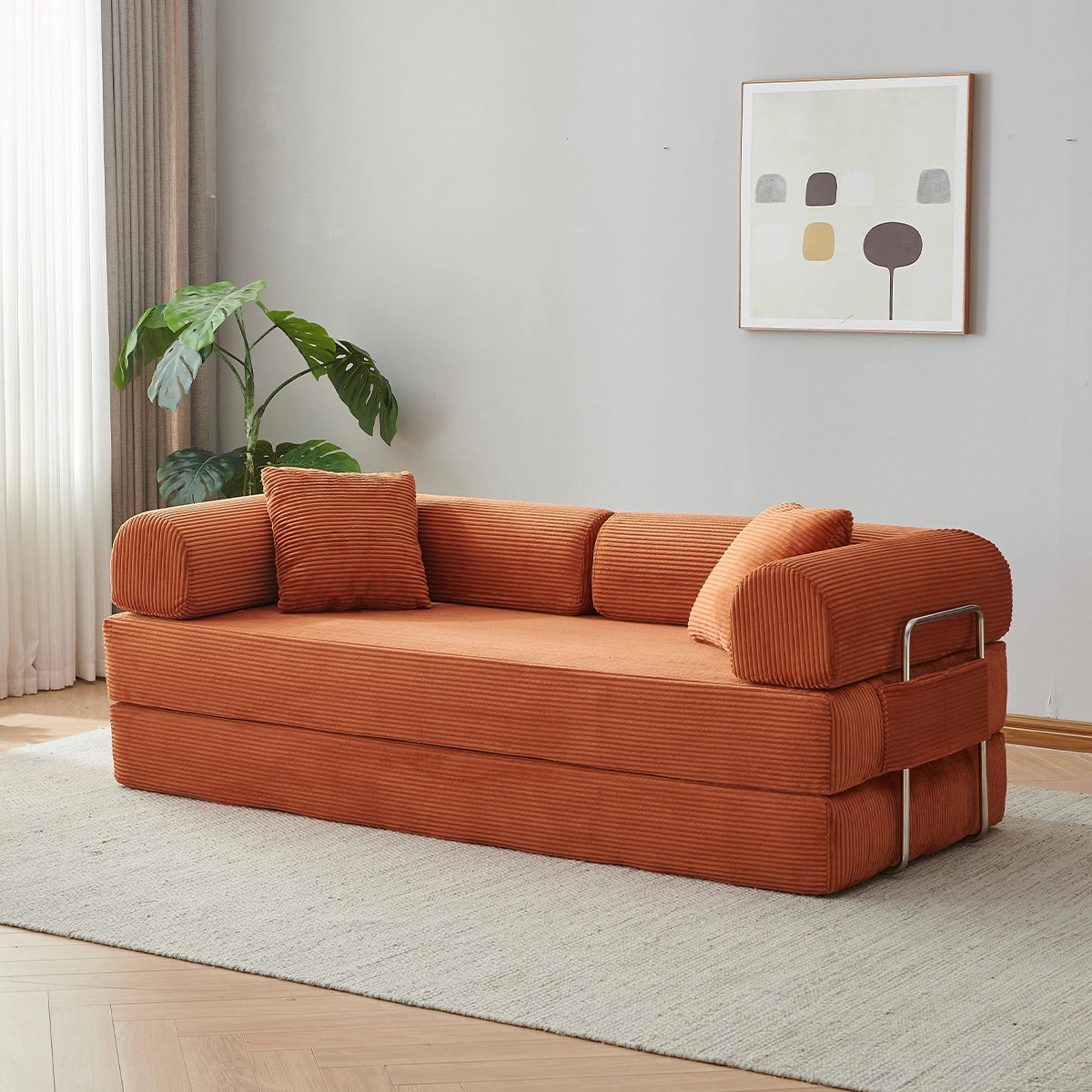 Sleeper Sofa Bed | With side pockets