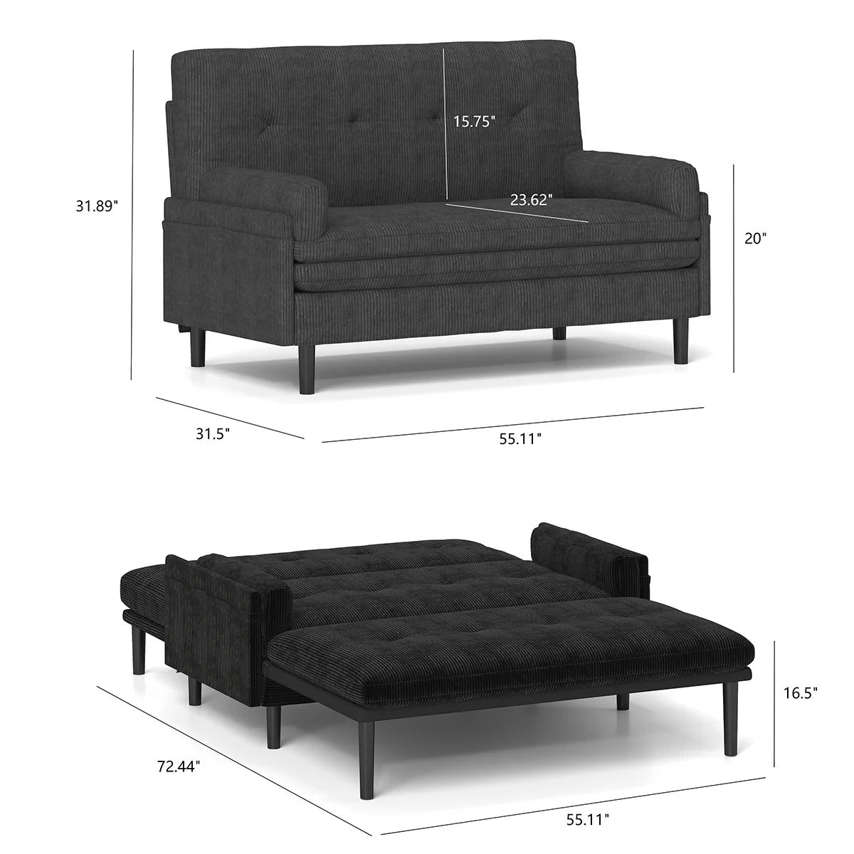 Convertible Lounge Chair and Bed
