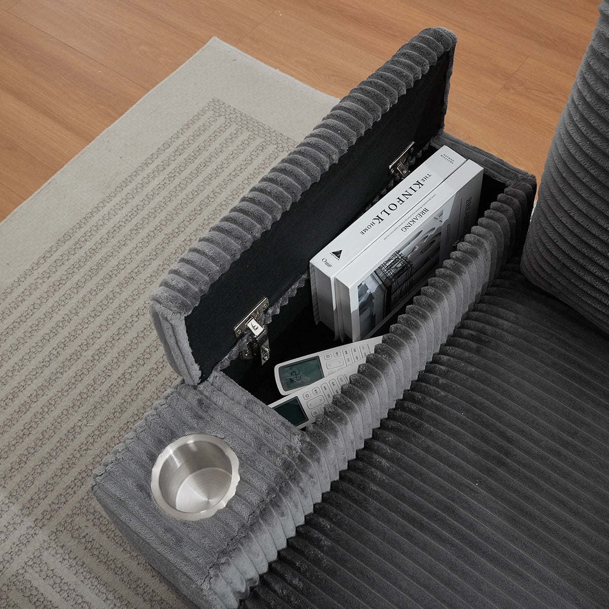 Oversized Chaise Chair Indoor with Ottoman