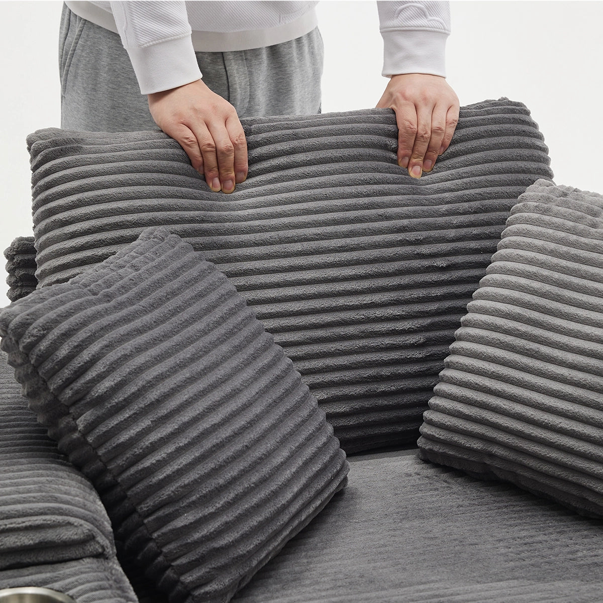 Oversized Chaise Chair Indoor with Ottoman