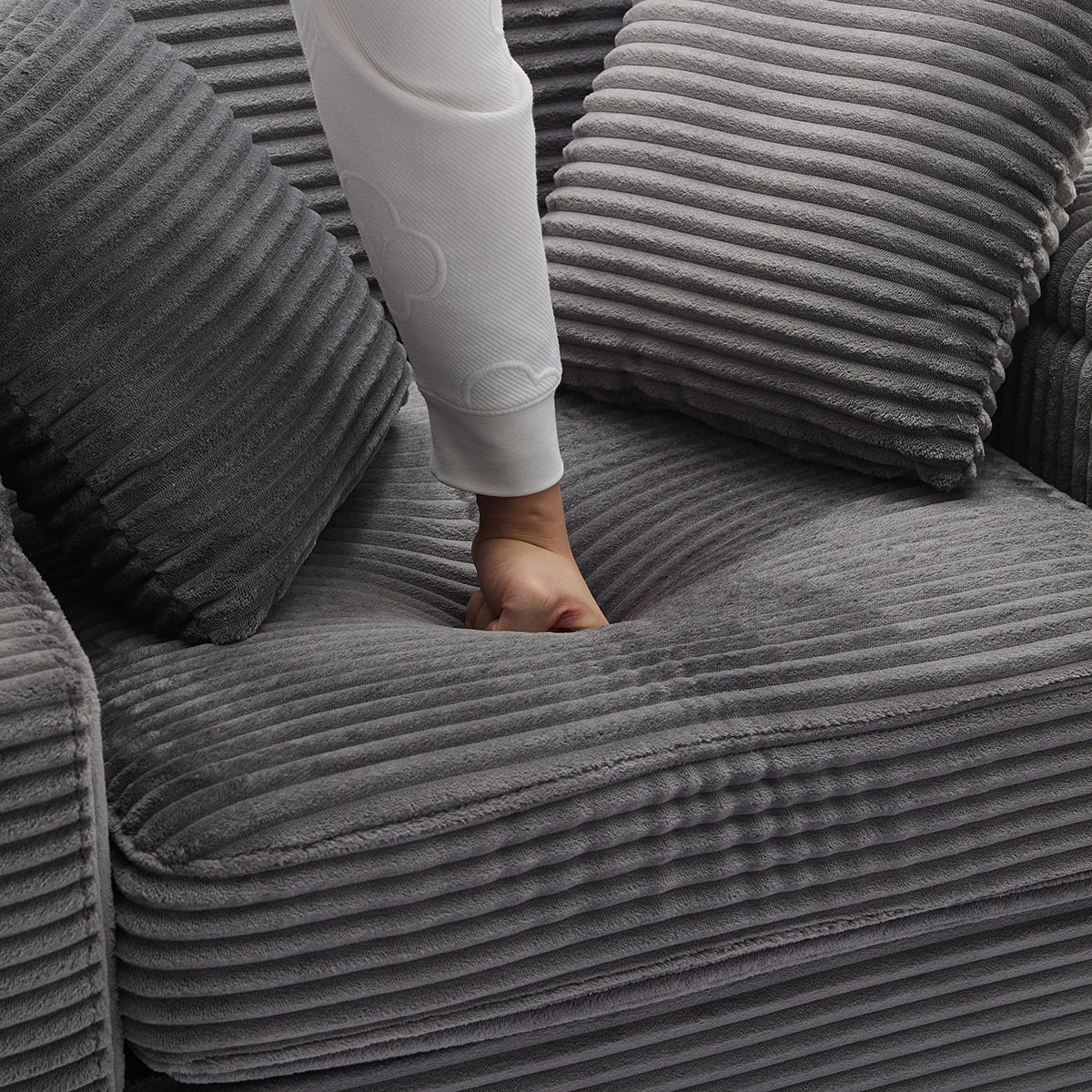 Oversized Chaise Chair Indoor with Ottoman