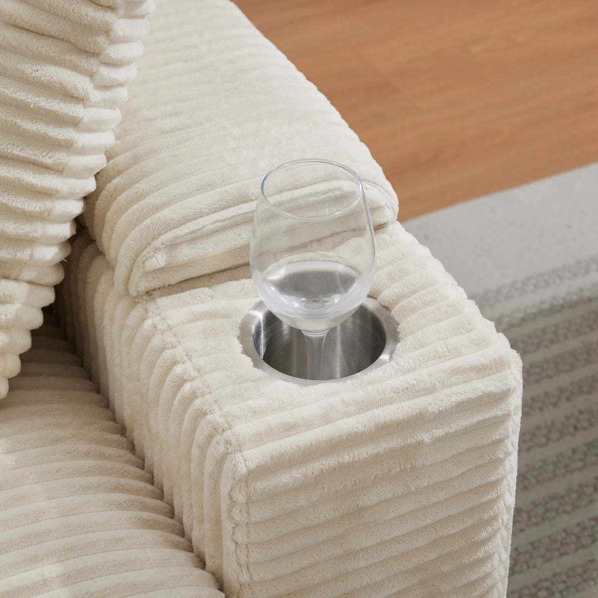 Oversized Chaise Chair Indoor with Ottoman