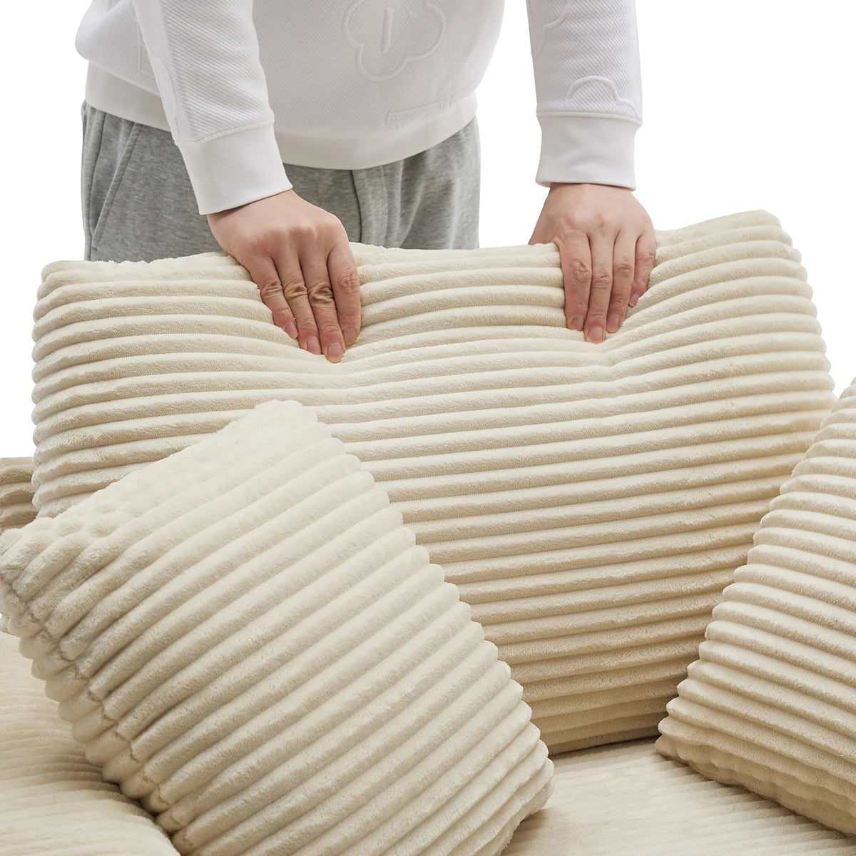 Oversized Chaise Chair Indoor with Ottoman