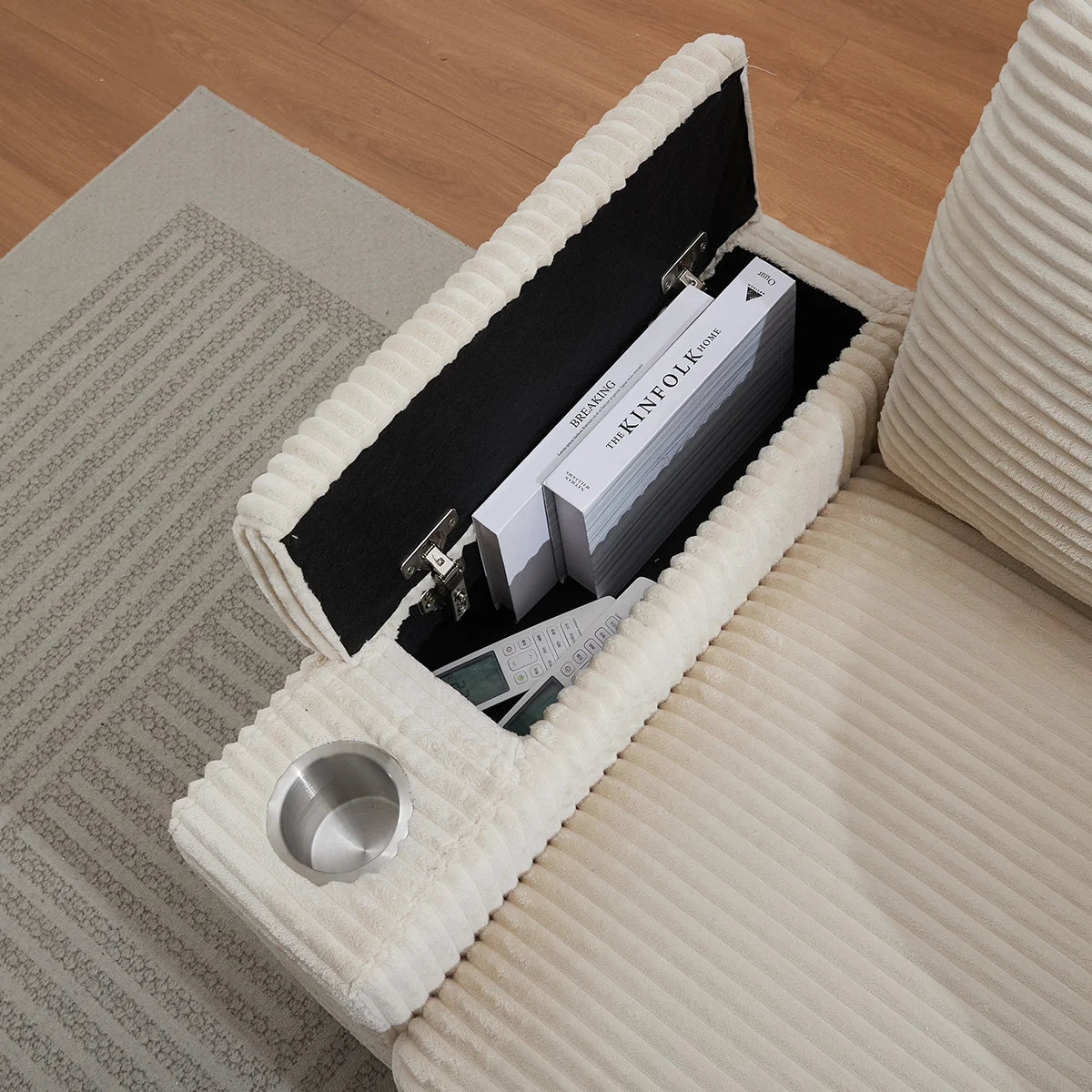 Oversized Chaise Chair Indoor with Ottoman