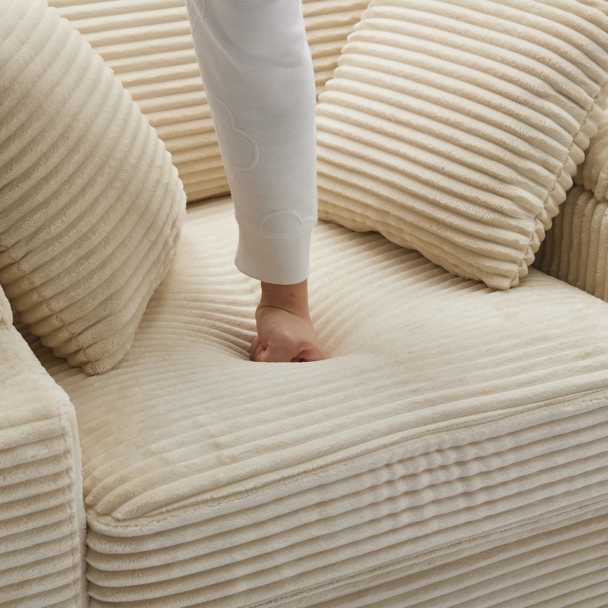 Oversized Chaise Chair Indoor with Ottoman