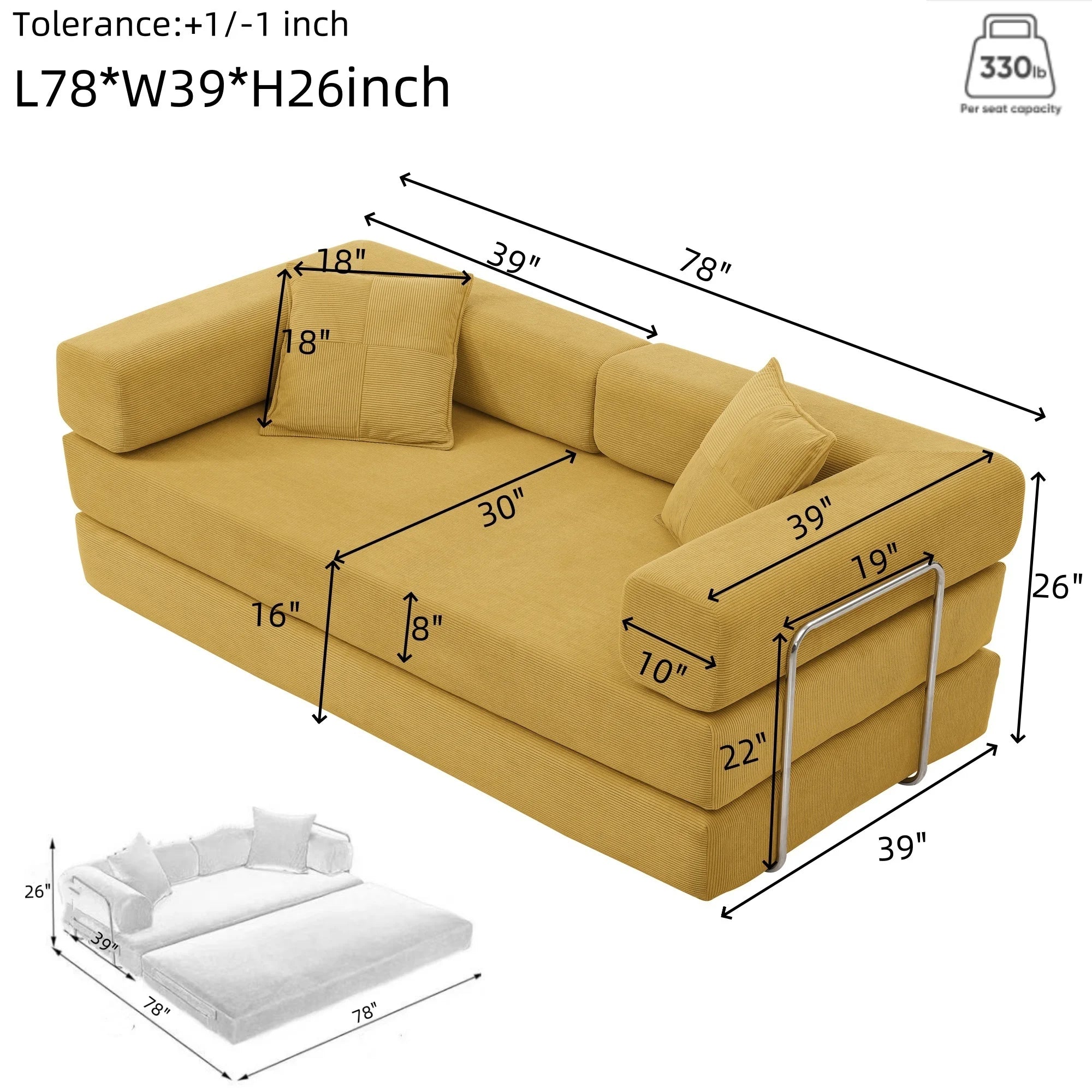 Convertible Sofa Bed | King