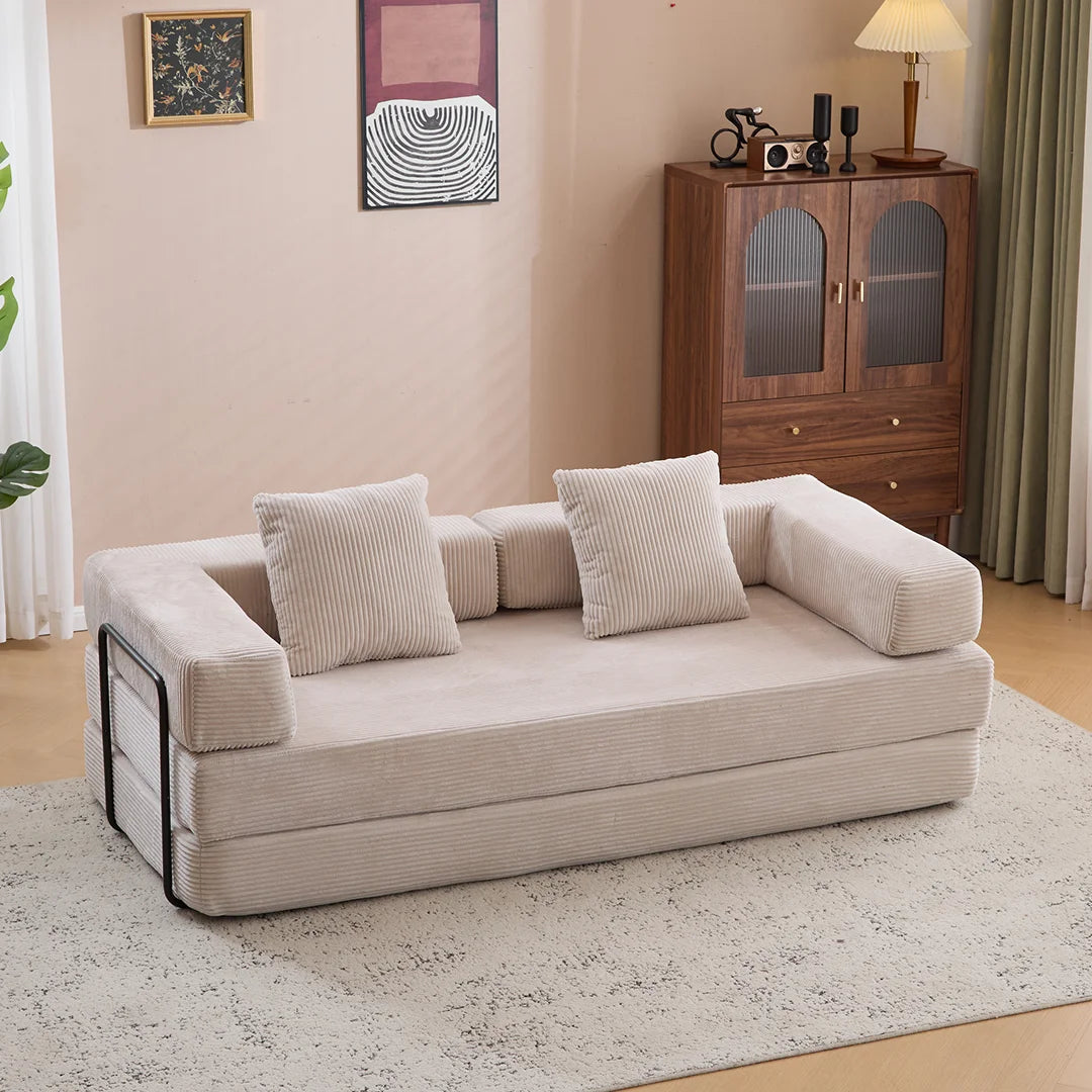 Compact loveseat sofa bed for apartments