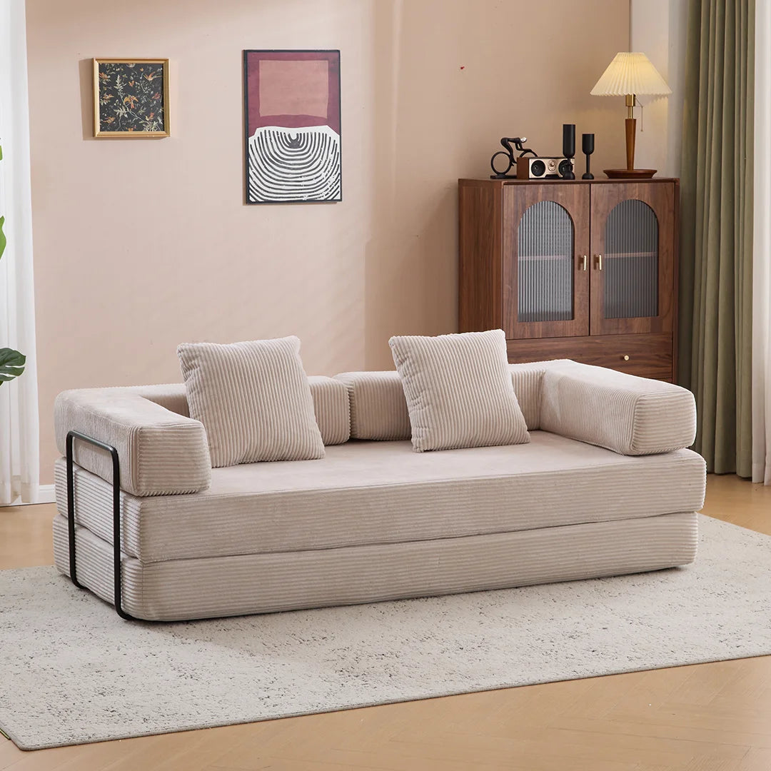 Compact loveseat sofa bed for apartments