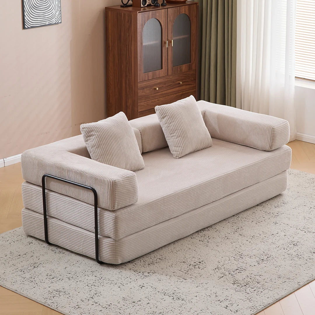 Compact loveseat sofa bed for apartments