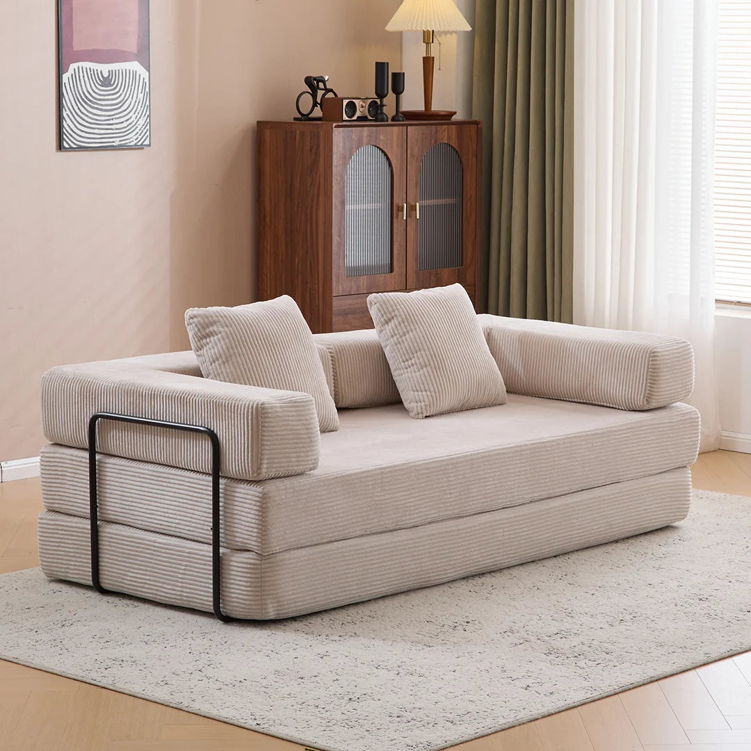 Compact loveseat sofa bed for apartments