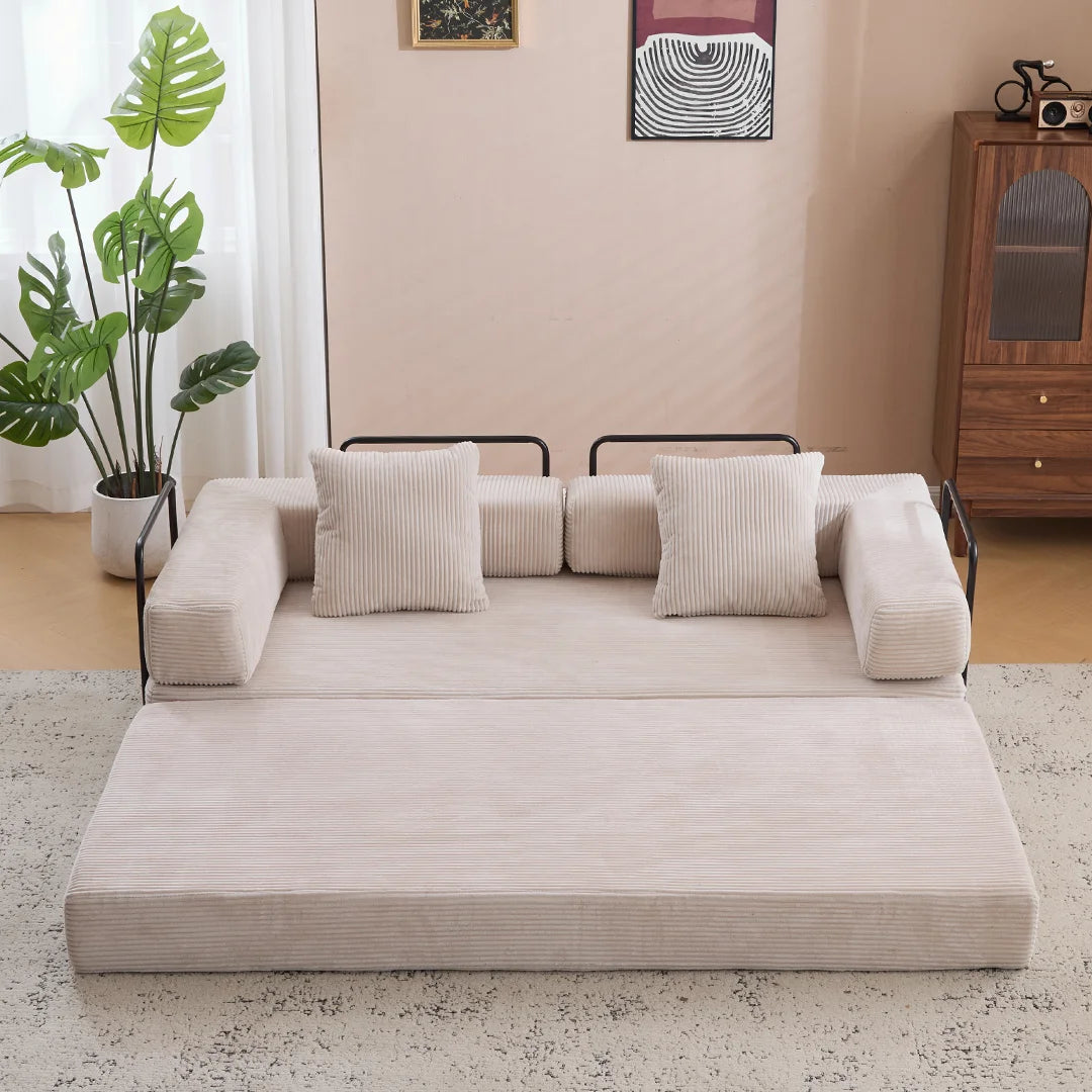 Compact loveseat sofa bed for apartments