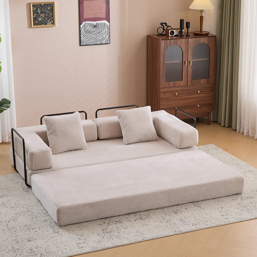 Compact loveseat sofa bed for apartments